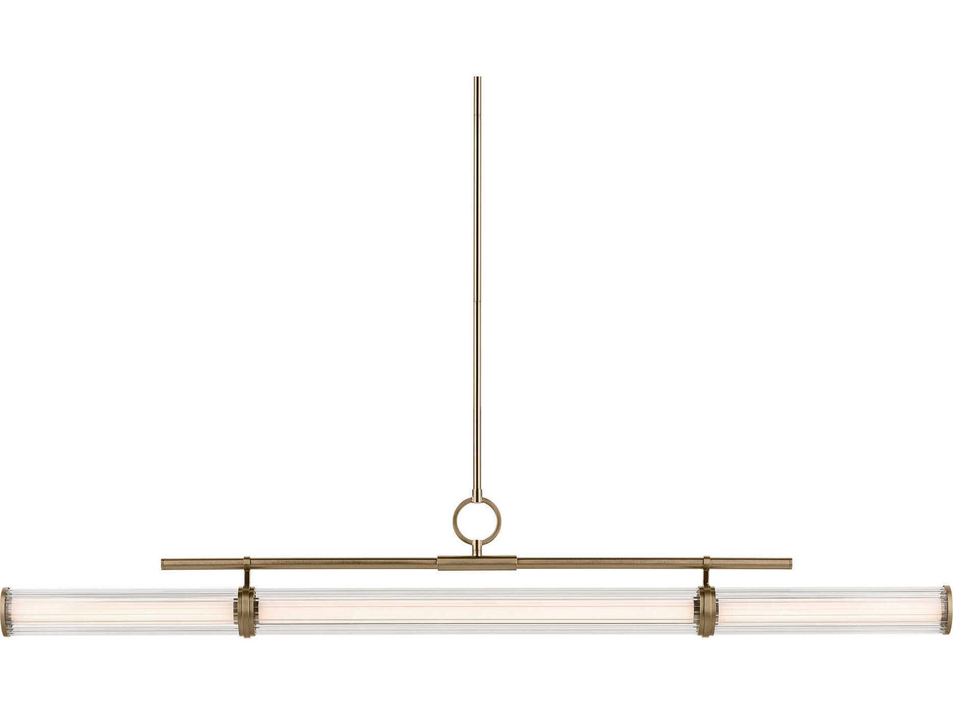 Kichler Riven 1-Light Champagne Bronze Linear Island Pendant