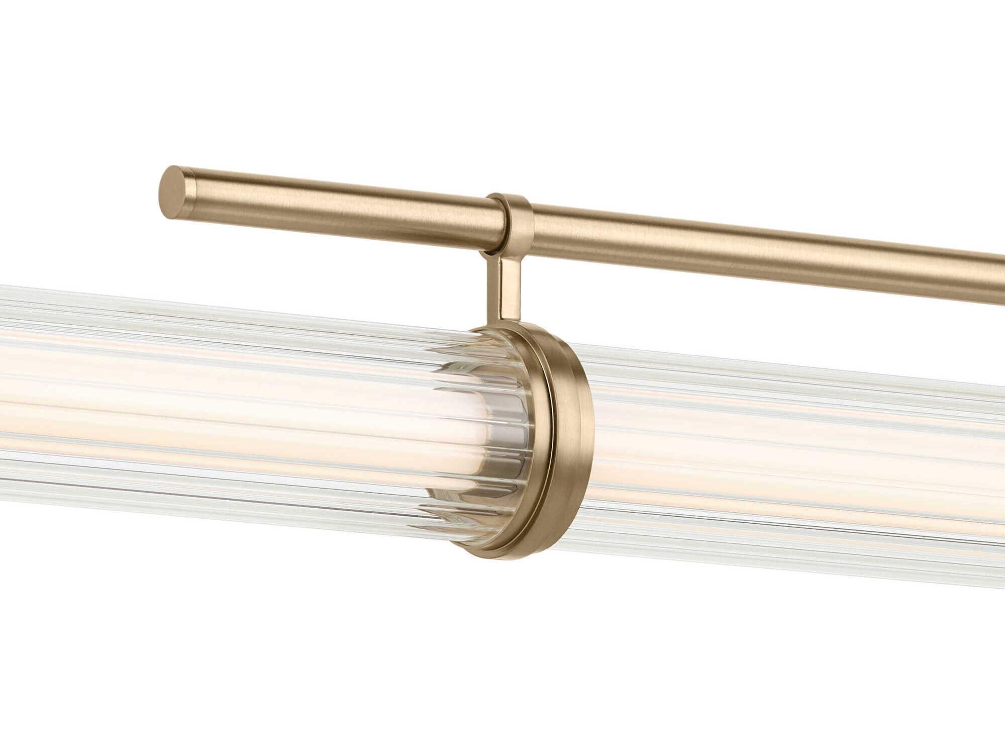 Kichler Riven 1-Light Champagne Bronze Linear Island Pendant