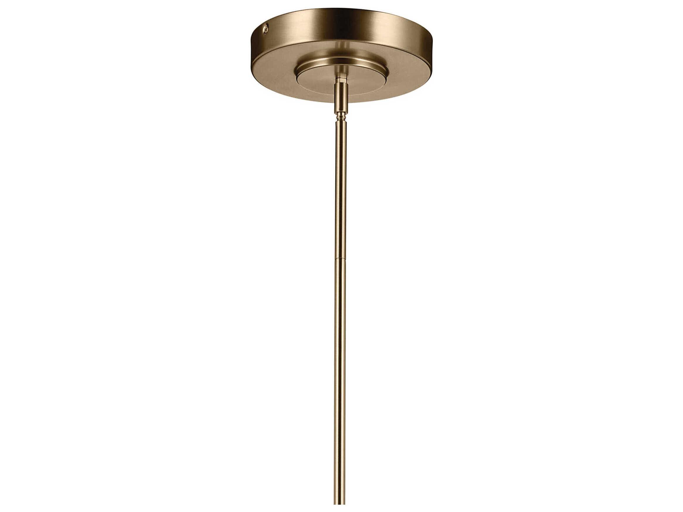 Kichler Riven 1-Light Champagne Bronze Linear Island Pendant