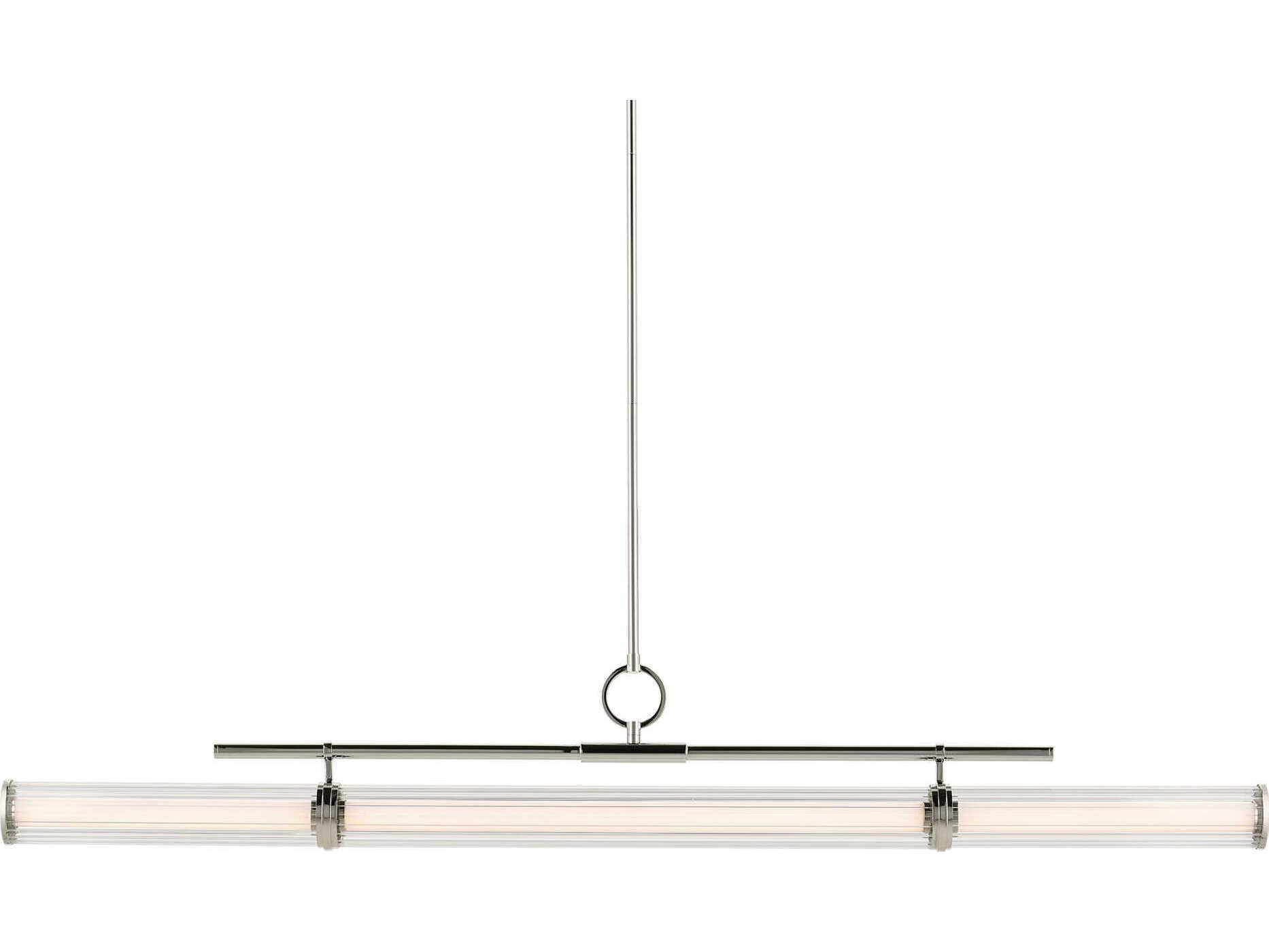 Kichler Riven 1-Light Polished Nickel Linear Island Pendant