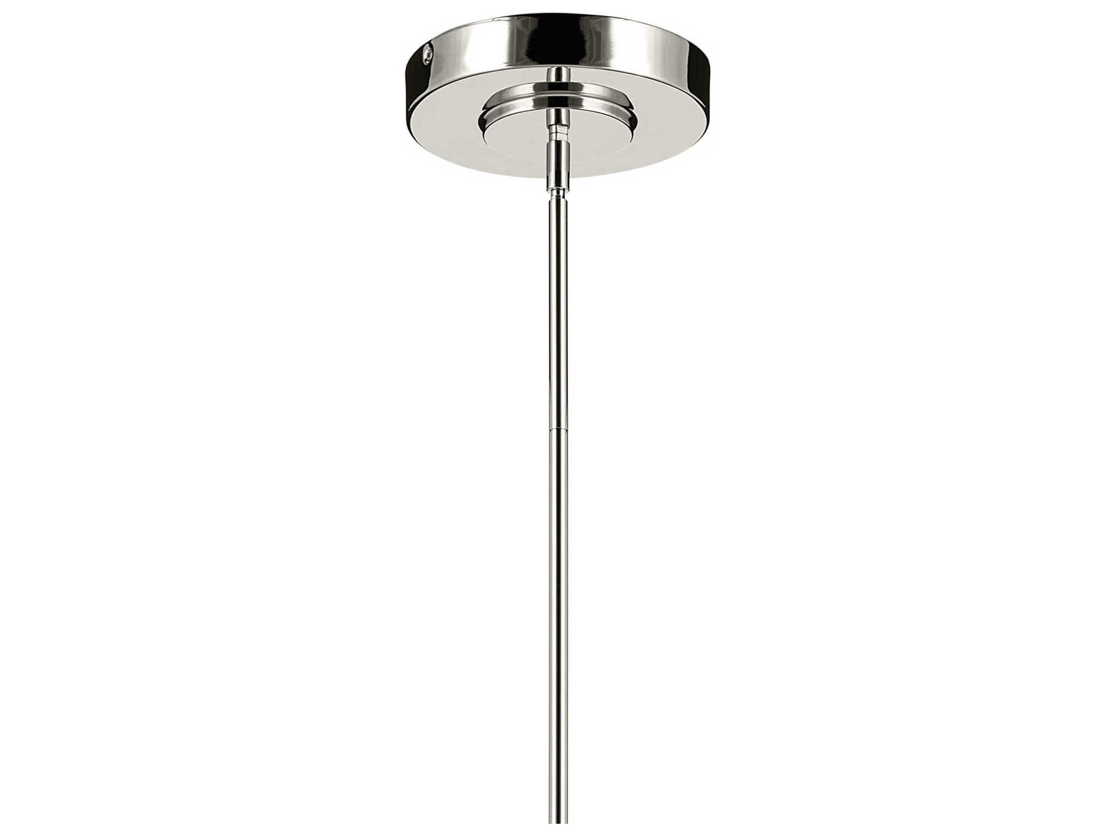 Kichler Riven 1-Light Polished Nickel Linear Island Pendant
