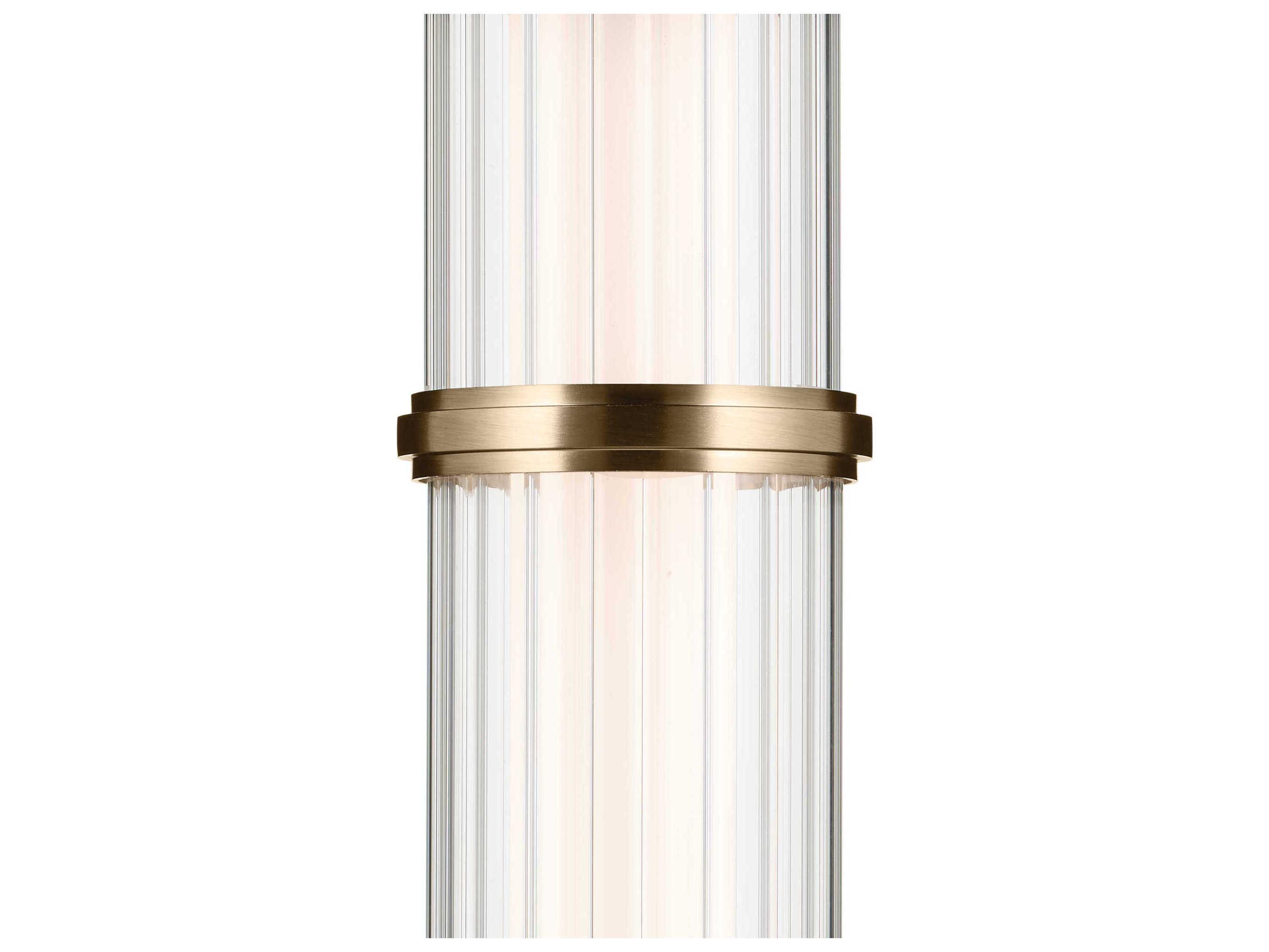Kichler Riven 1-Light Champagne Bronze Cylinder Mini Pendant