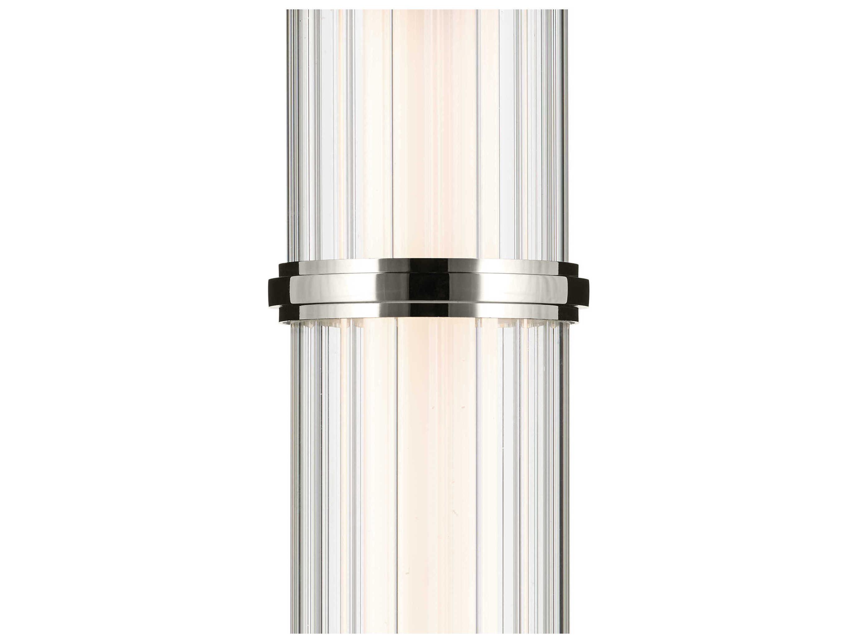 Kichler Riven 1-Light Polished Nickel Cylinder Mini Pendant