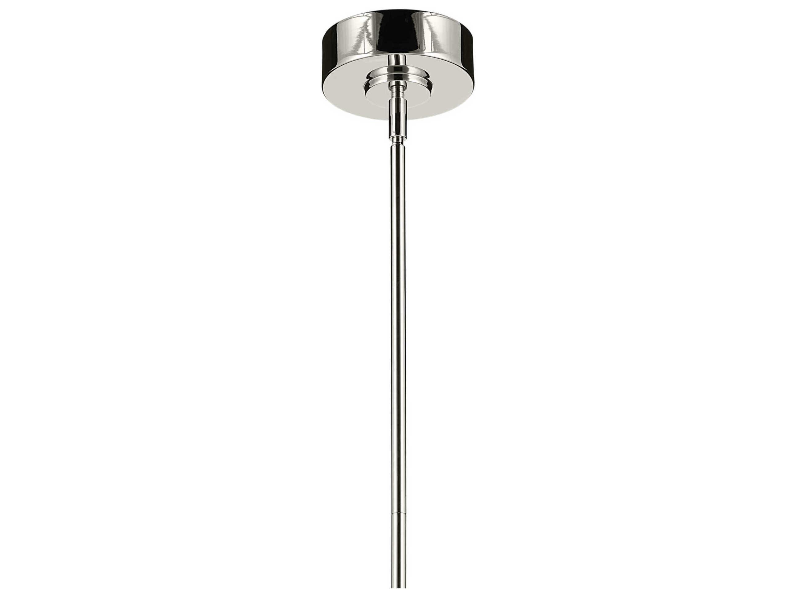 Kichler Riven 1-Light Polished Nickel Cylinder Mini Pendant