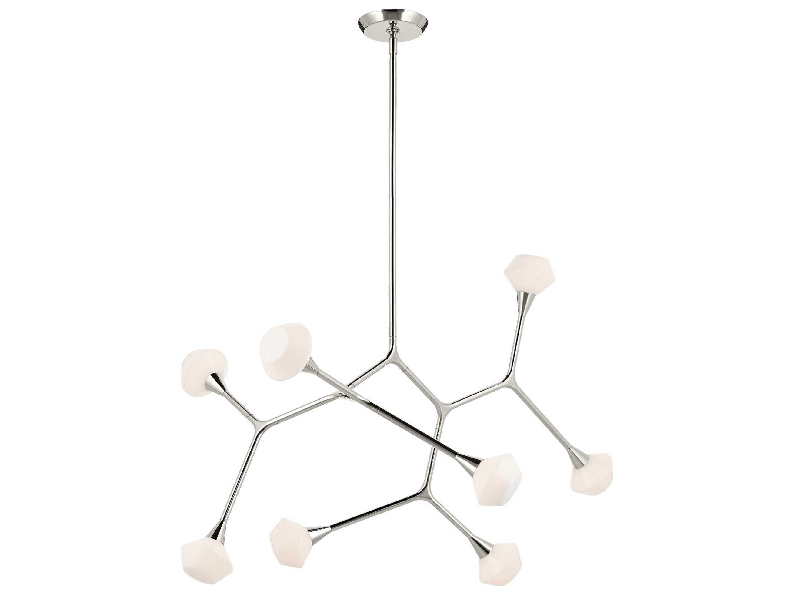 Kichler Cassius 8-Light Polished Nickel Geometric Island Pendant