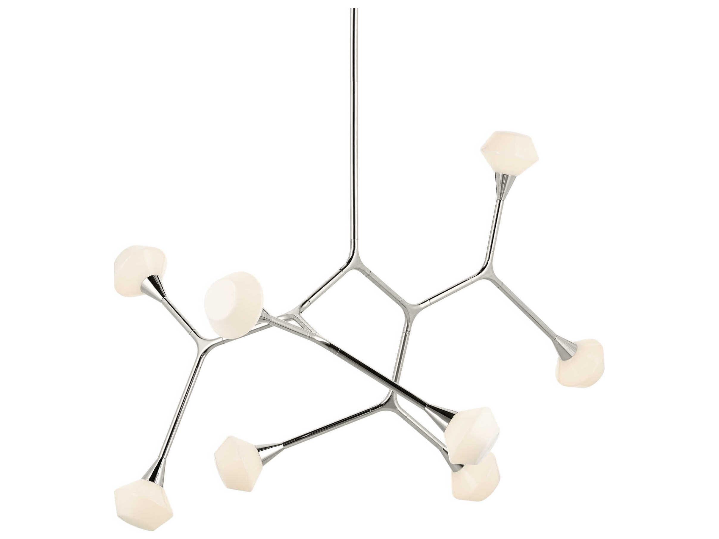 Kichler Cassius 8-Light Polished Nickel Geometric Island Pendant