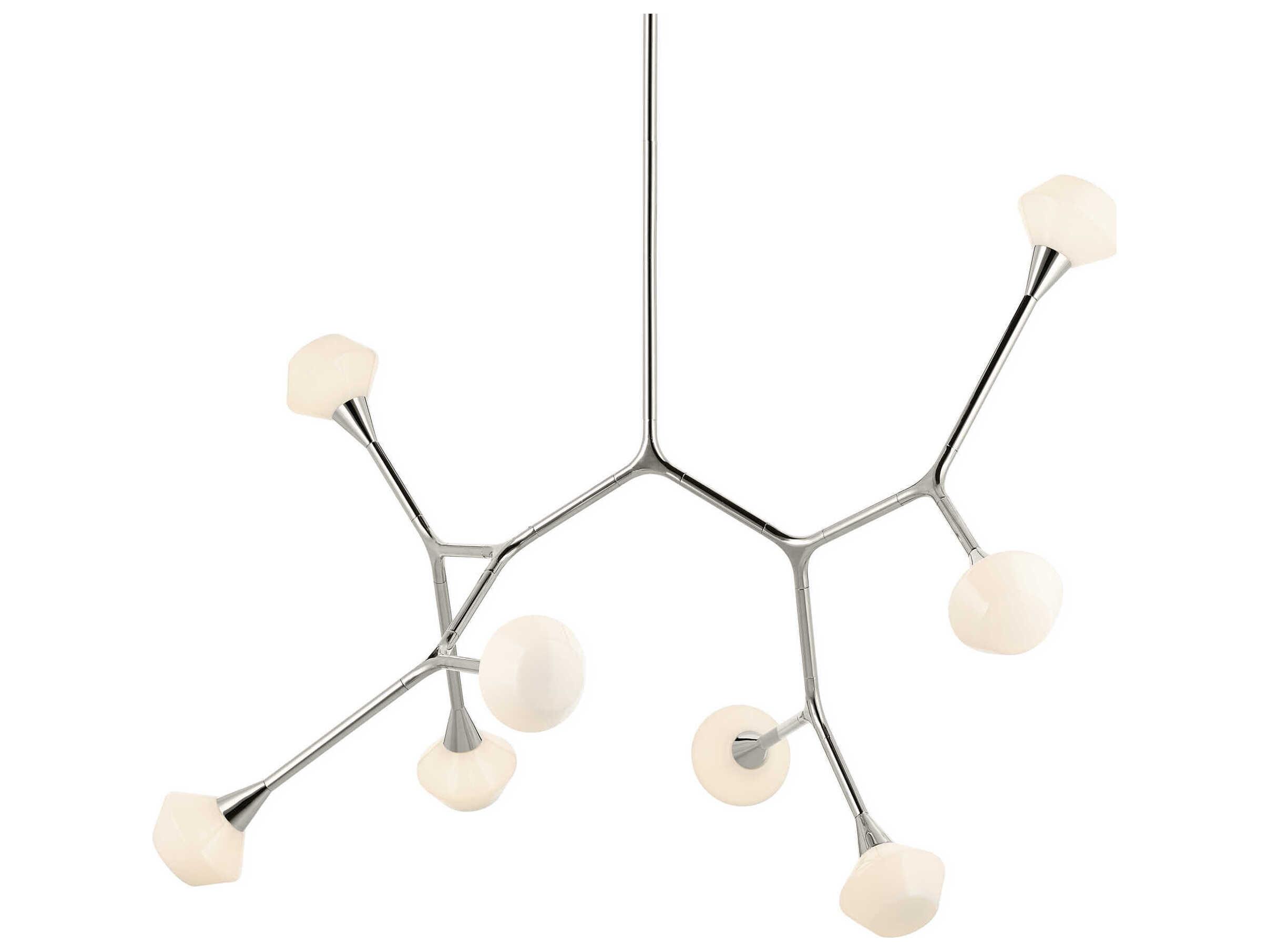 Kichler Cassius 8-Light Polished Nickel Geometric Island Pendant