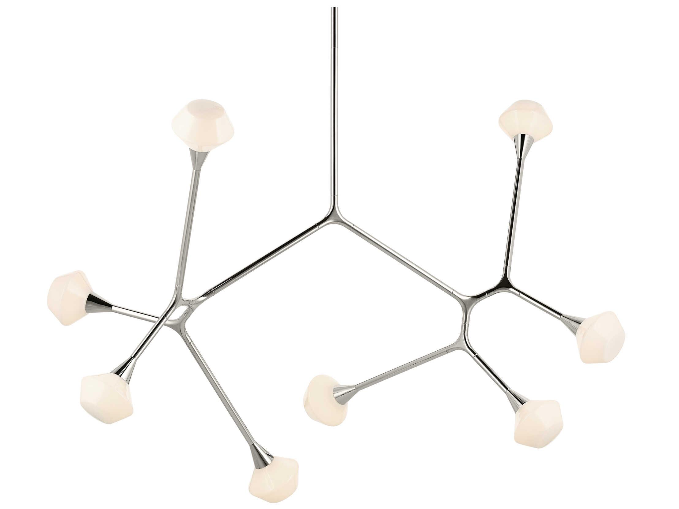 Kichler Cassius 8-Light Polished Nickel Geometric Island Pendant