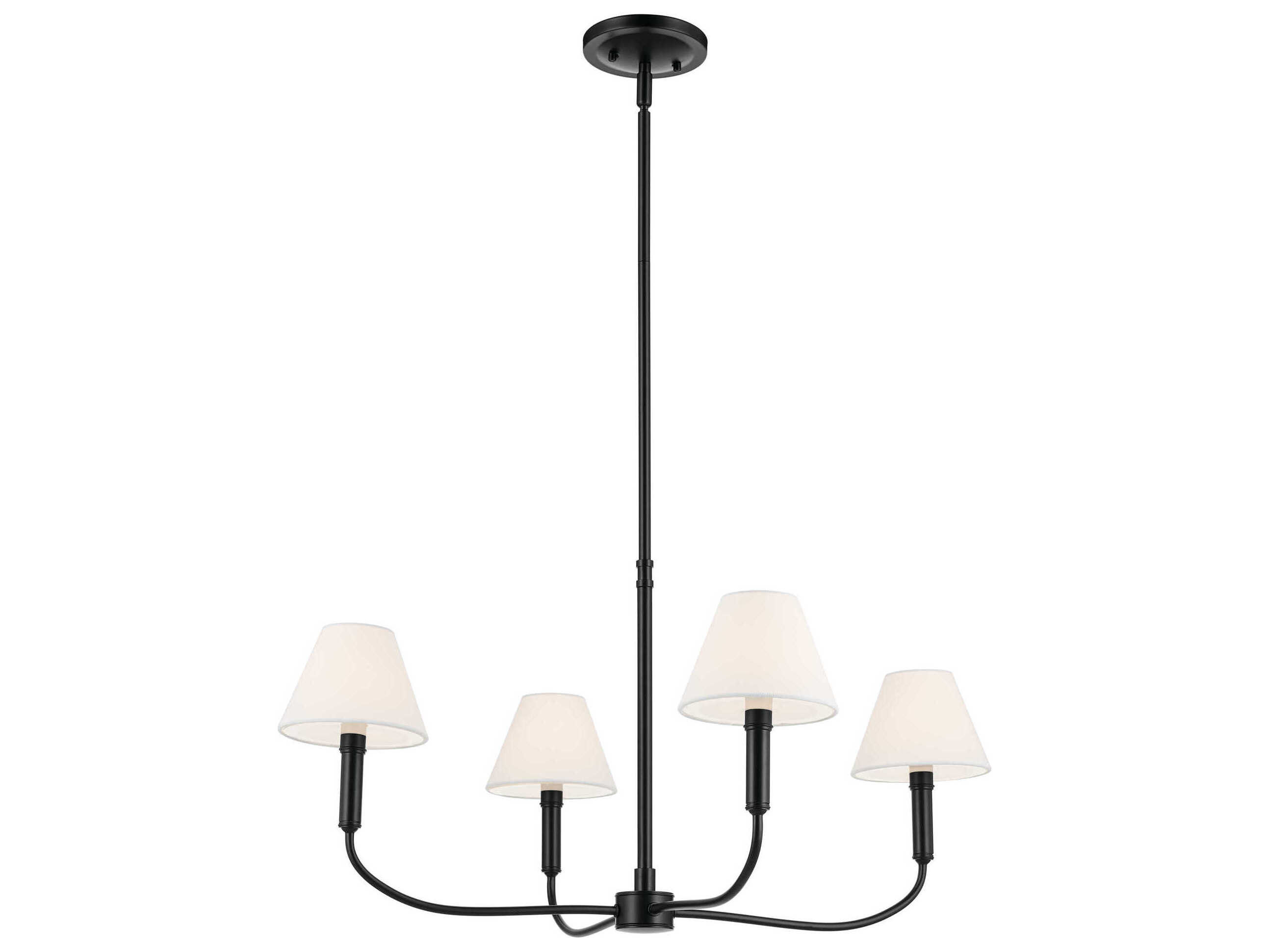 Kichler Eadie 4-Light Black Candelabra Chandelier