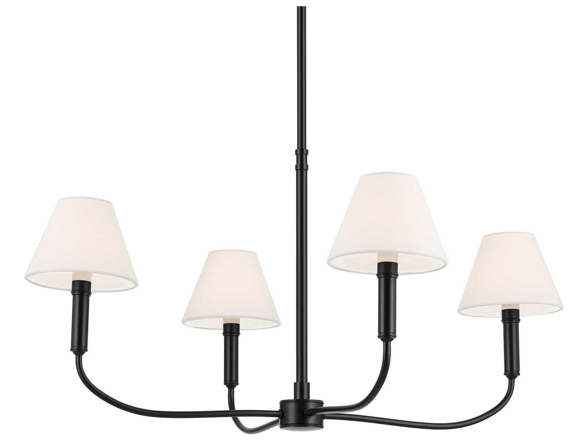 Kichler Eadie 4-Light Black Candelabra Chandelier