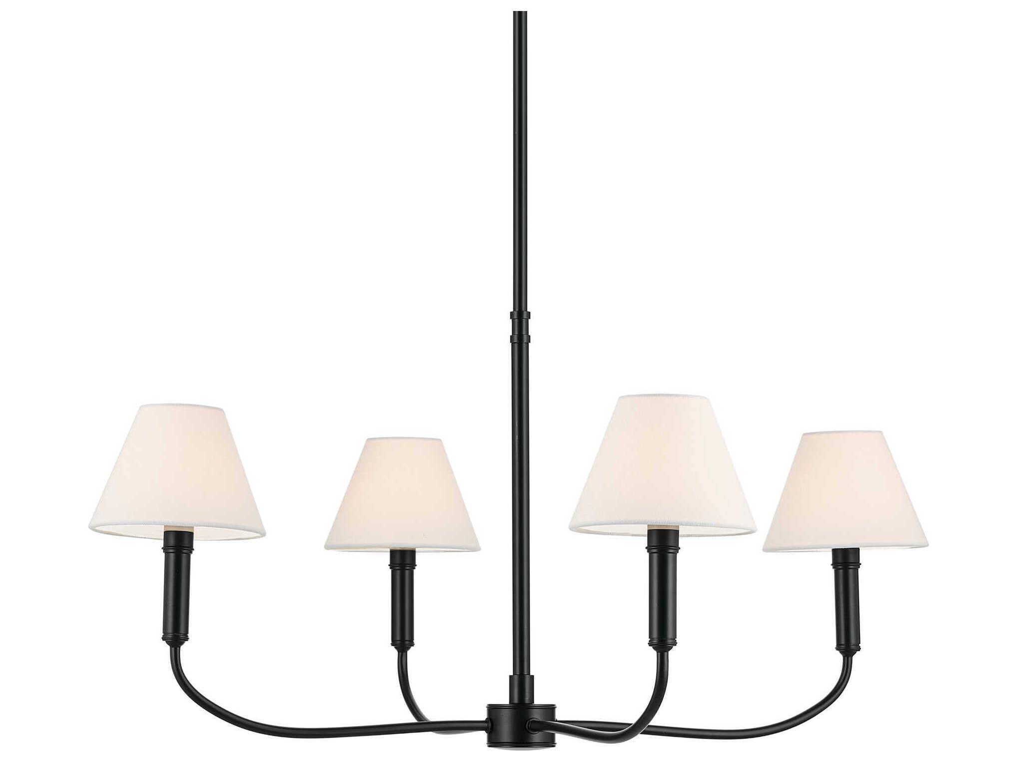 Kichler Eadie 4-Light Black Candelabra Chandelier