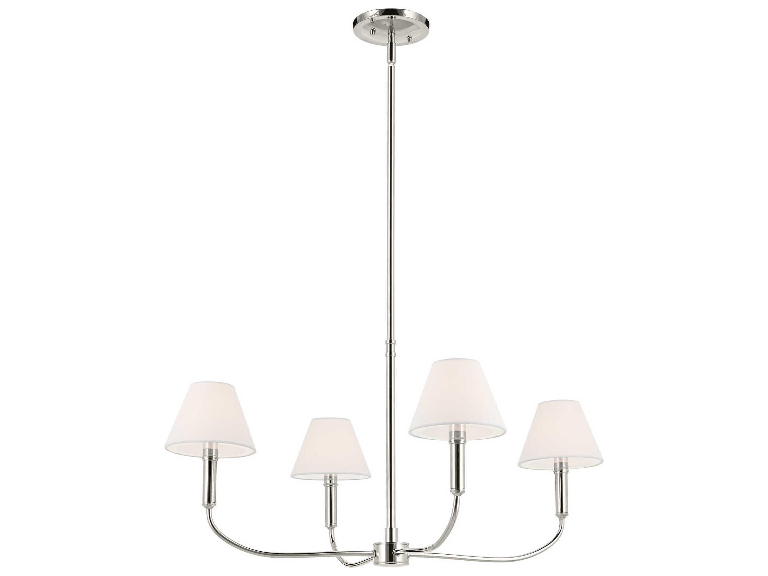 Kichler Eadie 4-Light Polished Nickel Candelabra Chandelier