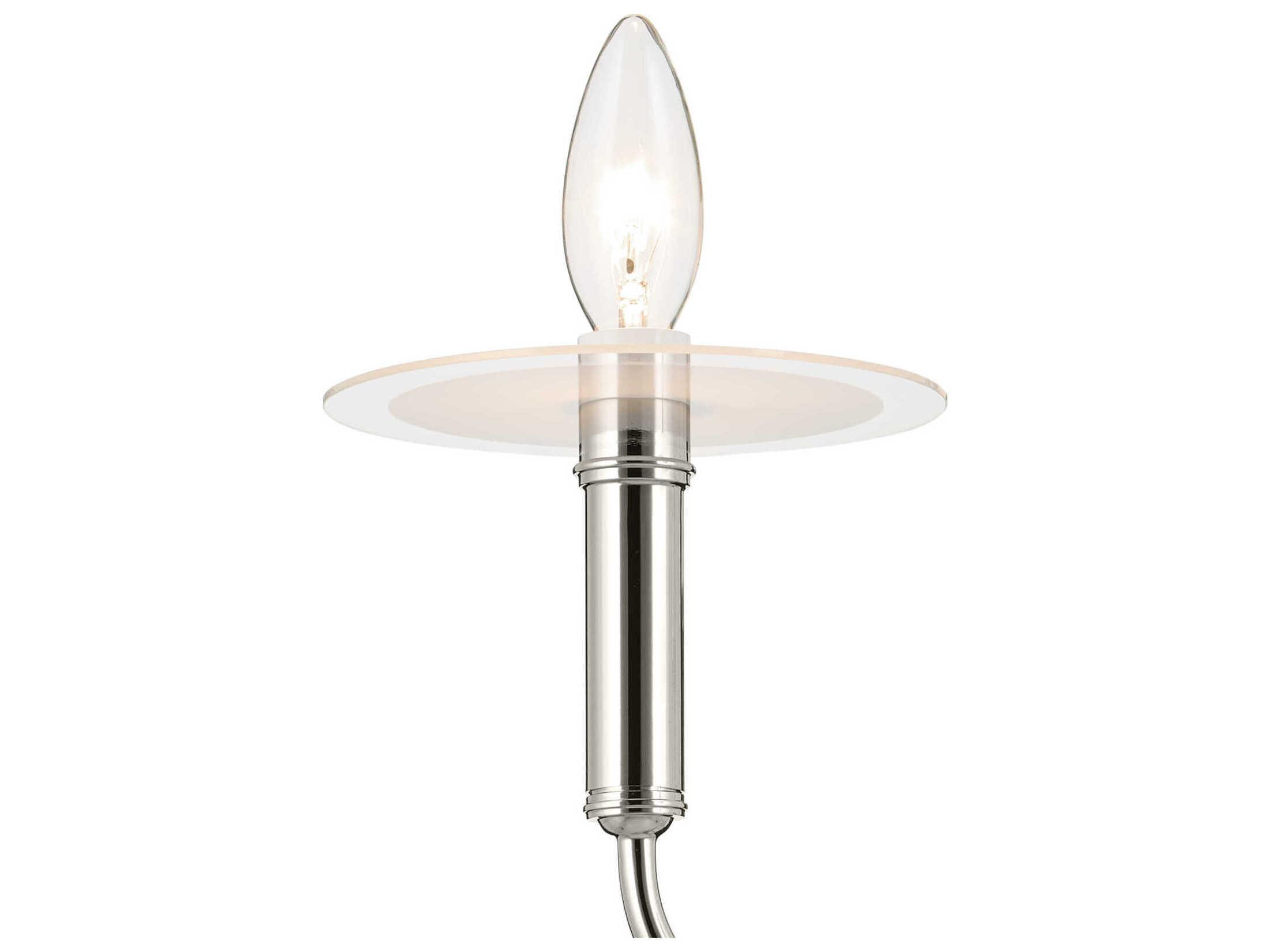 Kichler Eadie 4-Light Polished Nickel Candelabra Chandelier