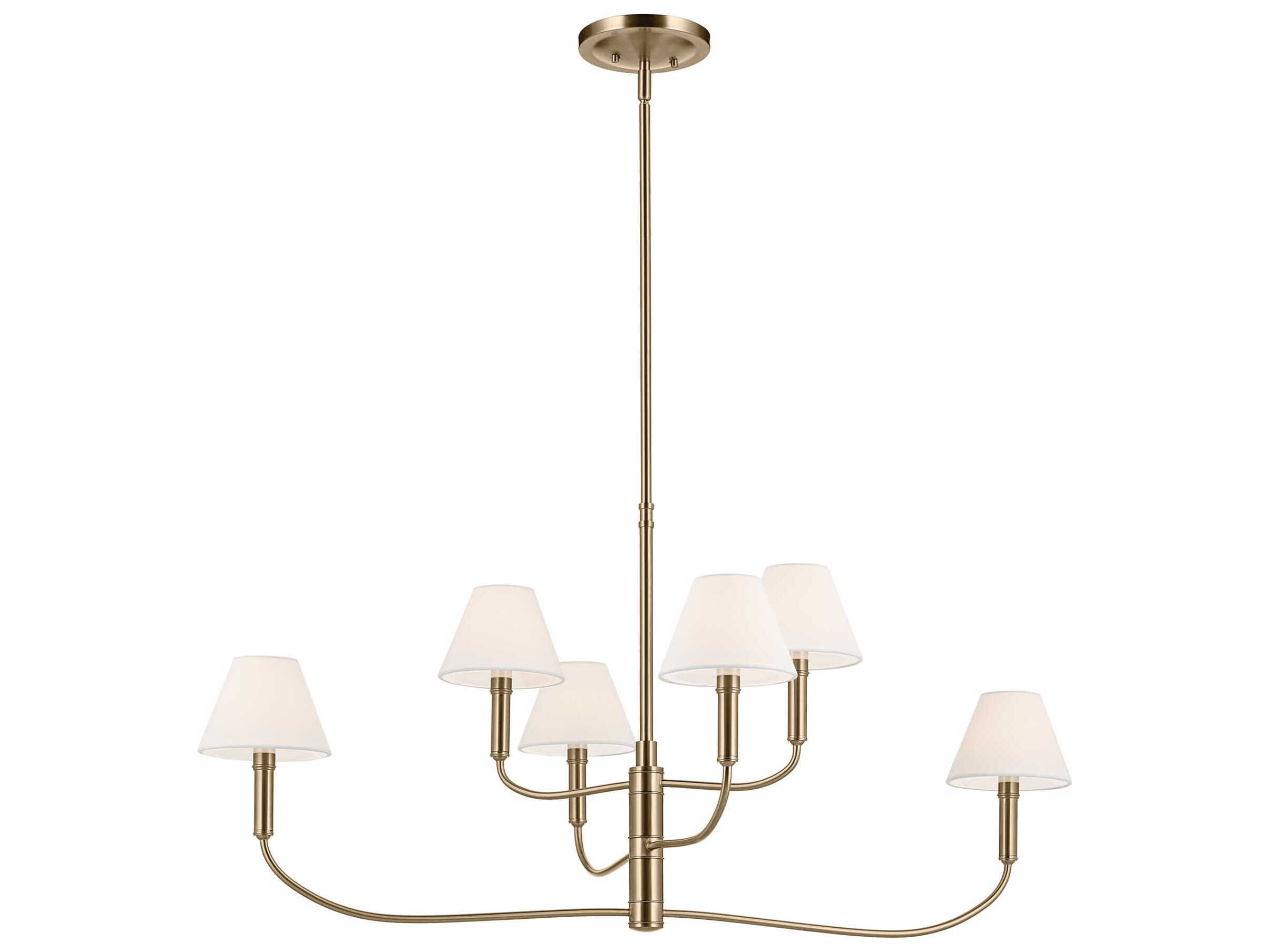 Kichler Eadie 6-Light Champagne Bronze Tiered Island Pendant