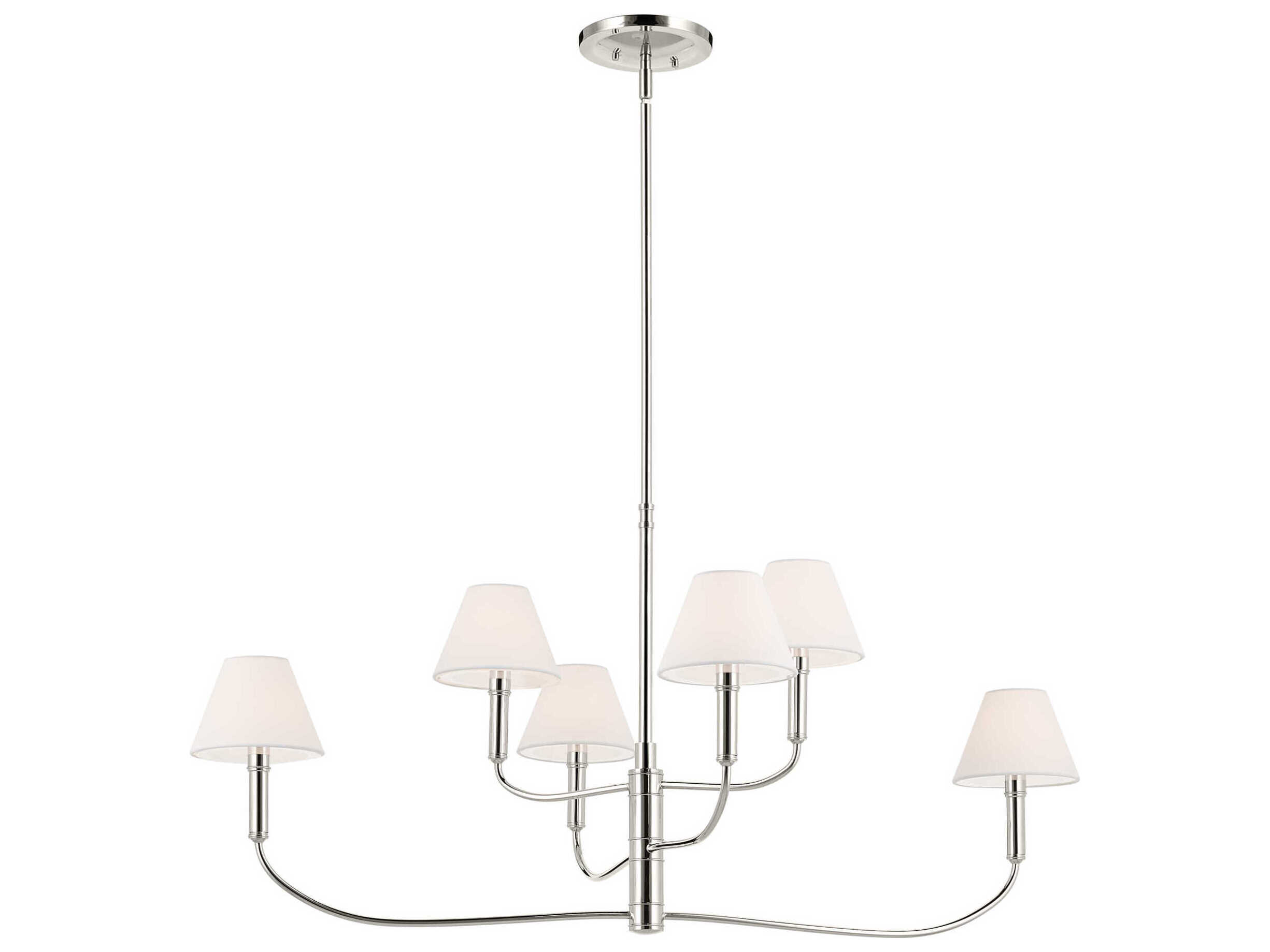 Kichler Eadie 6-Light Polished Nickel Tiered Island Pendant