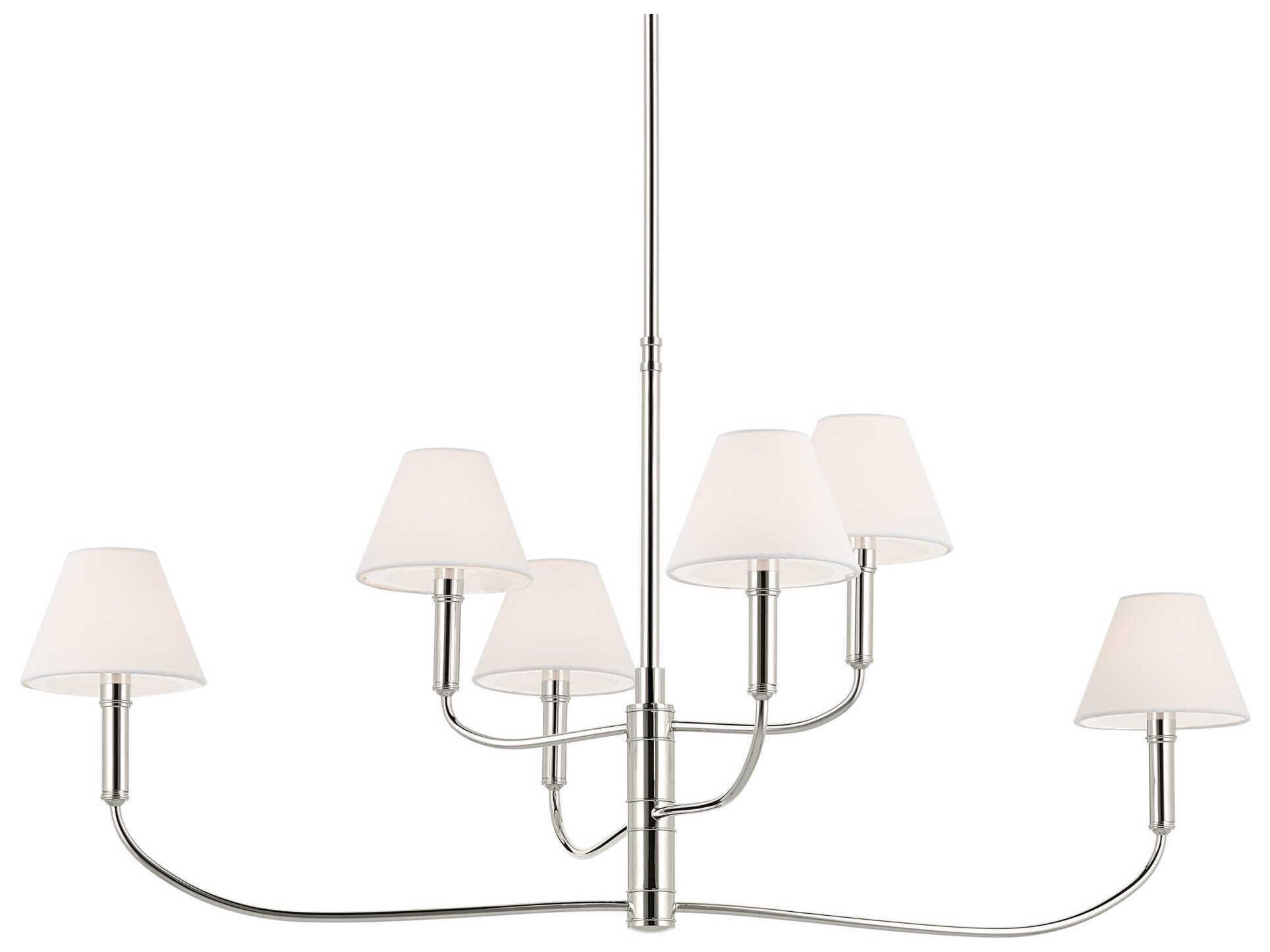 Kichler Eadie 6-Light Polished Nickel Tiered Island Pendant