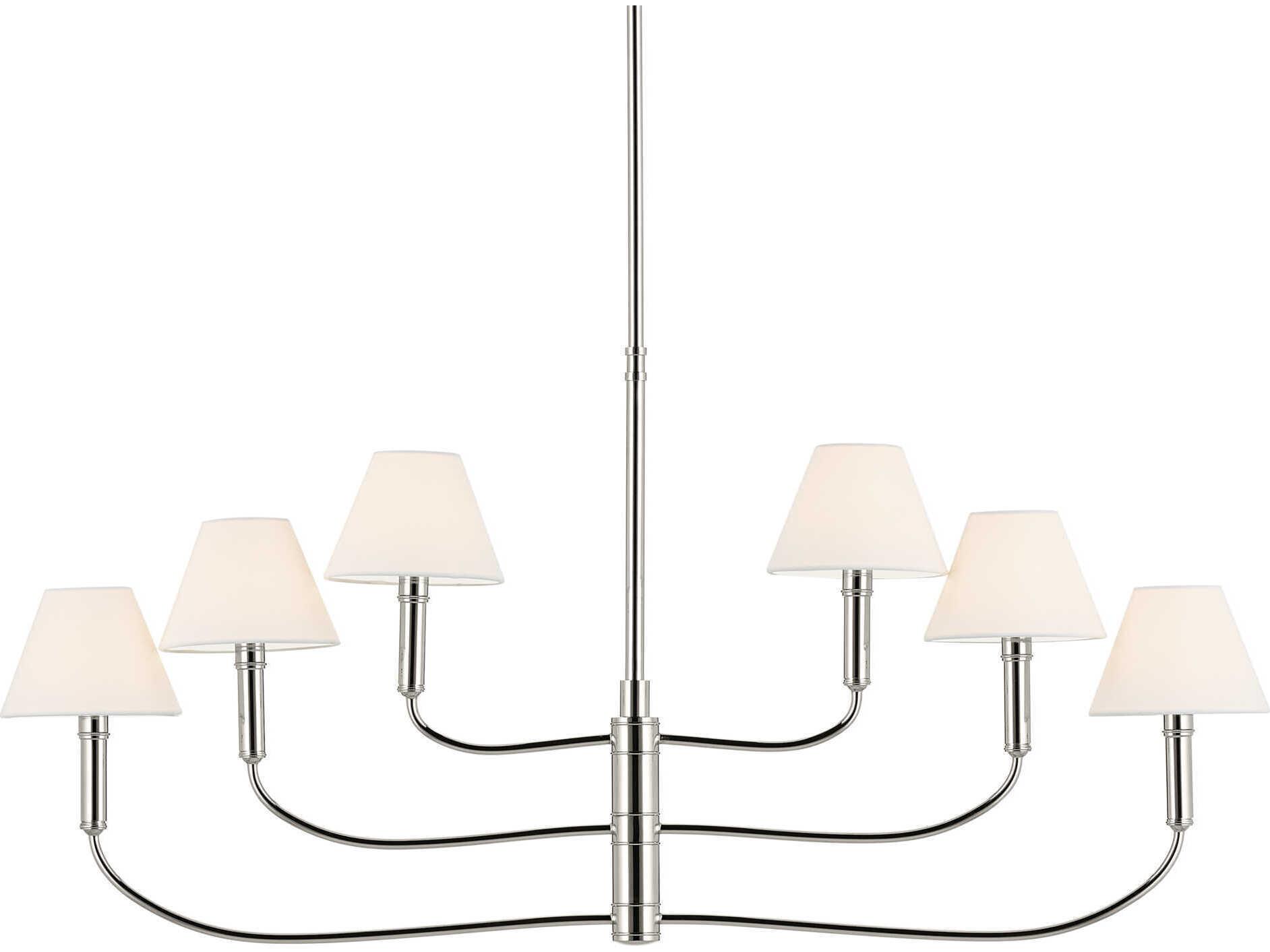 Kichler Eadie 6-Light Polished Nickel Tiered Island Pendant