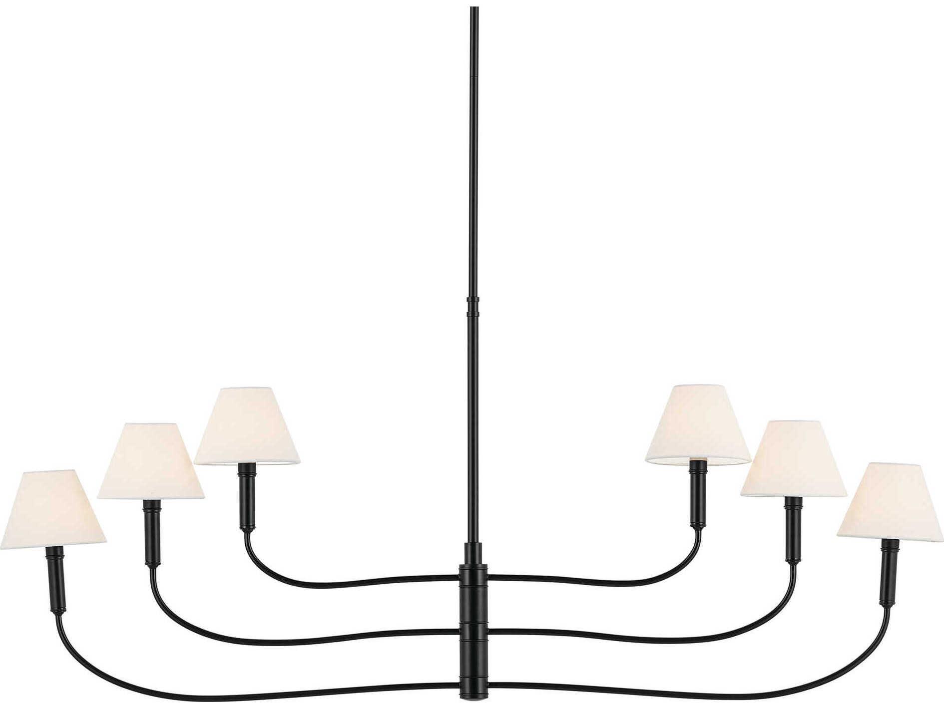 Kichler Eadie 6-Light Black Tiered Island Pendant