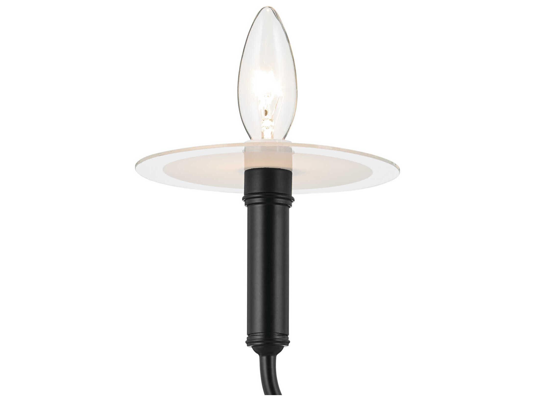 Kichler Eadie 6-Light Black Tiered Island Pendant