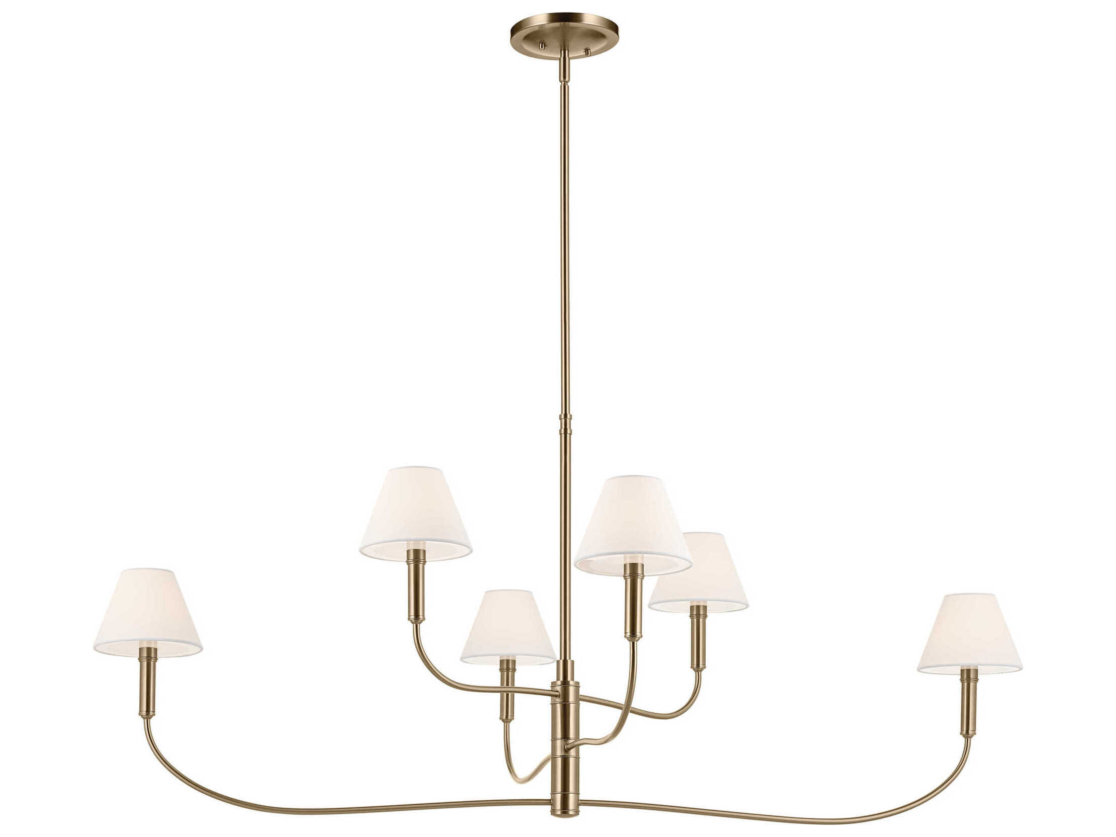 Kichler Eadie 6-Light Champagne Bronze Tiered Island Pendant