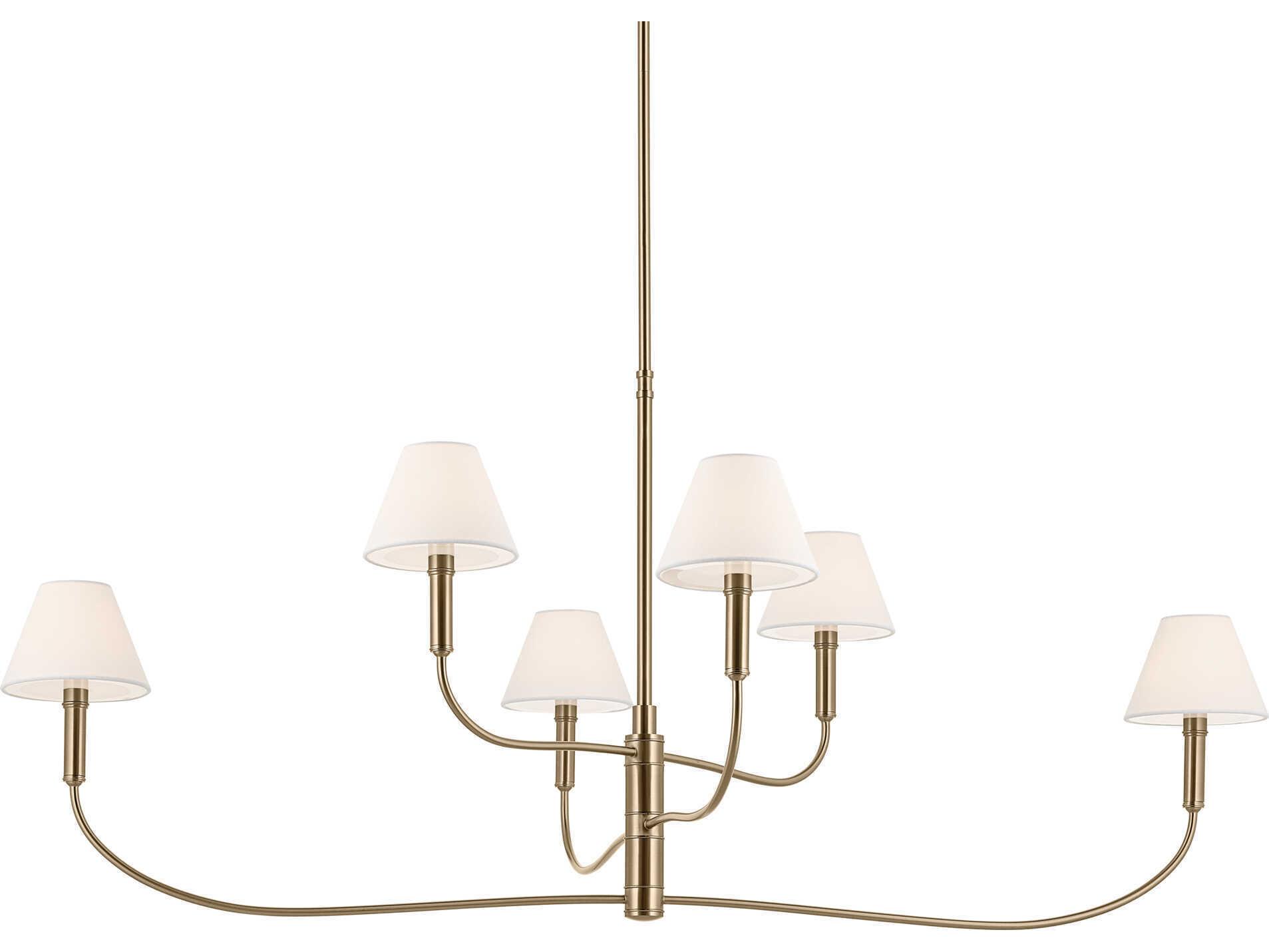 Kichler Eadie 6-Light Champagne Bronze Tiered Island Pendant