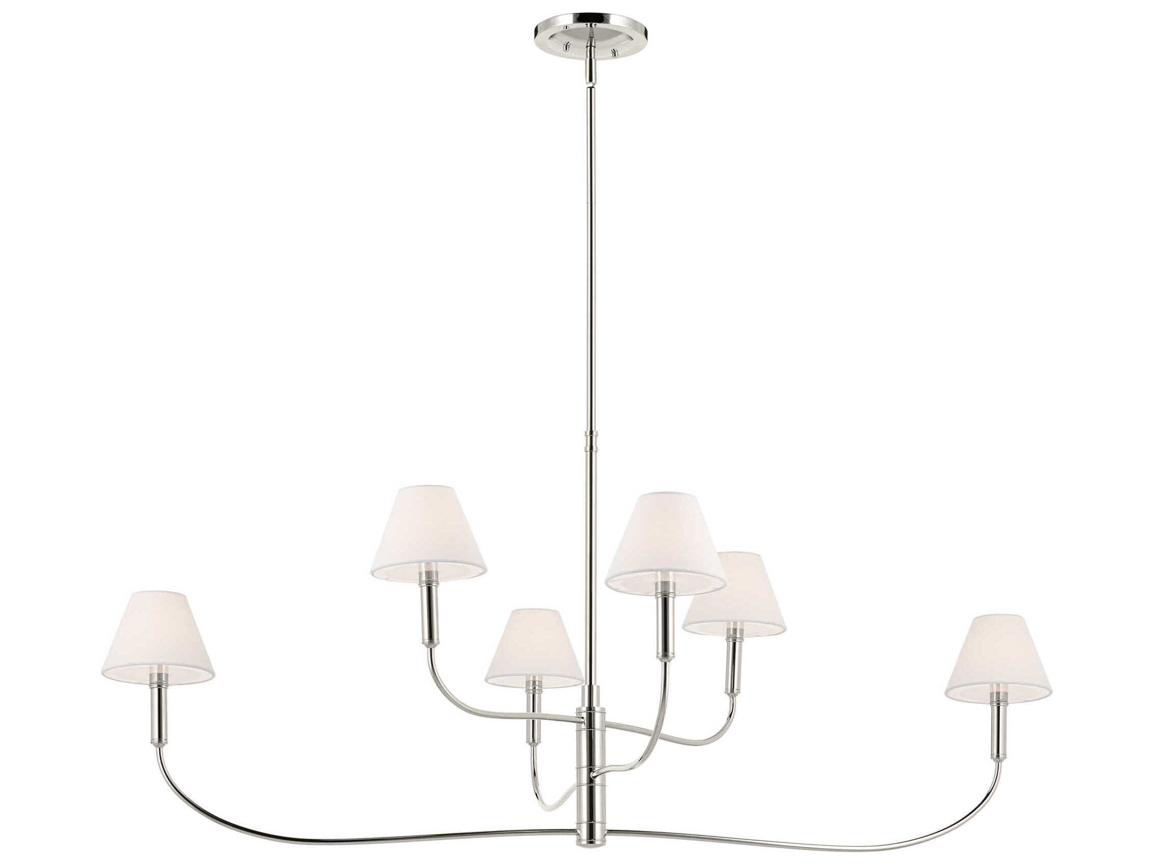 Kichler Eadie 6-Light Polished Nickel Tiered Island Pendant