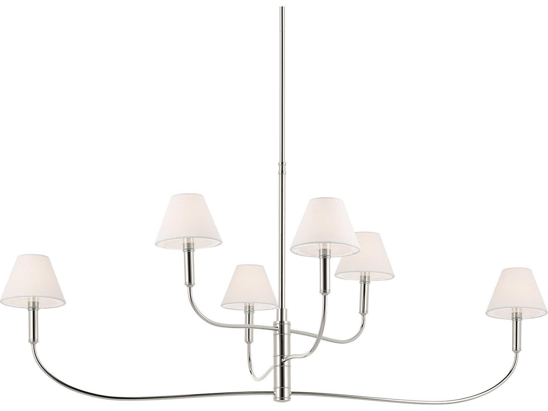 Kichler Eadie 6-Light Polished Nickel Tiered Island Pendant