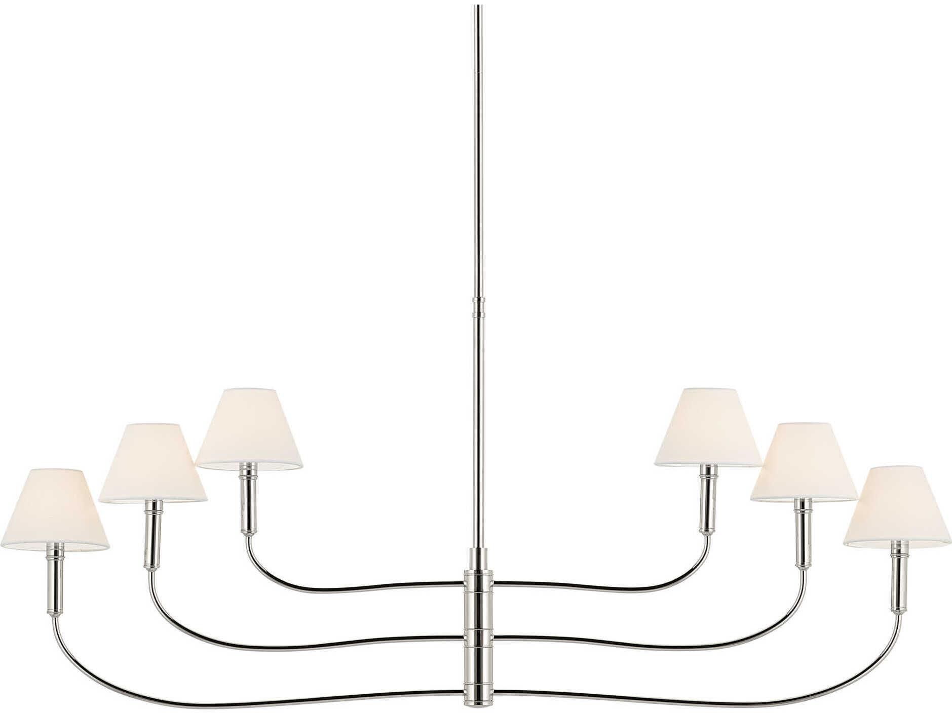 Kichler Eadie 6-Light Polished Nickel Tiered Island Pendant