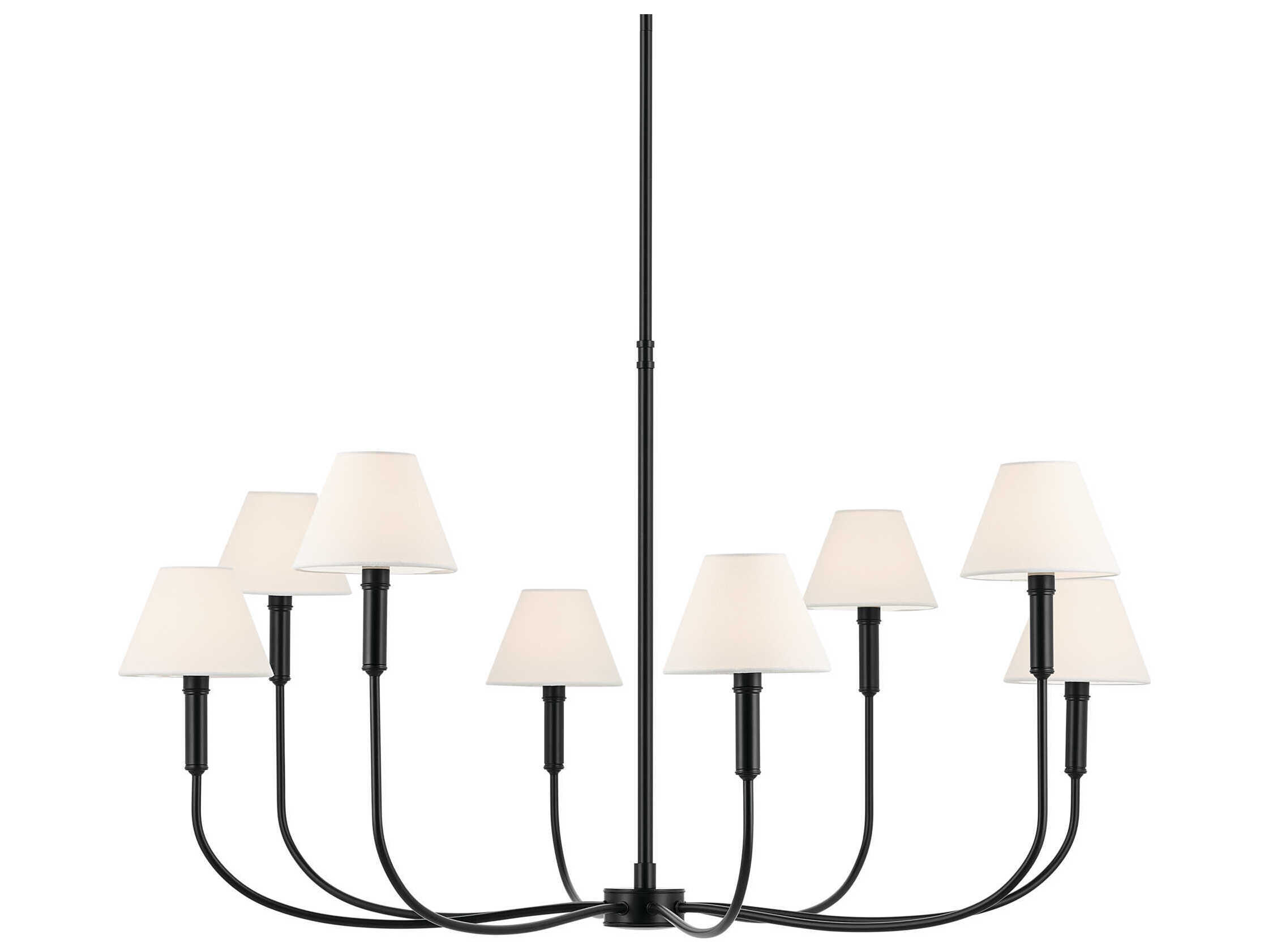 Kichler Eadie 8-Light Black Candelabra Chandelier