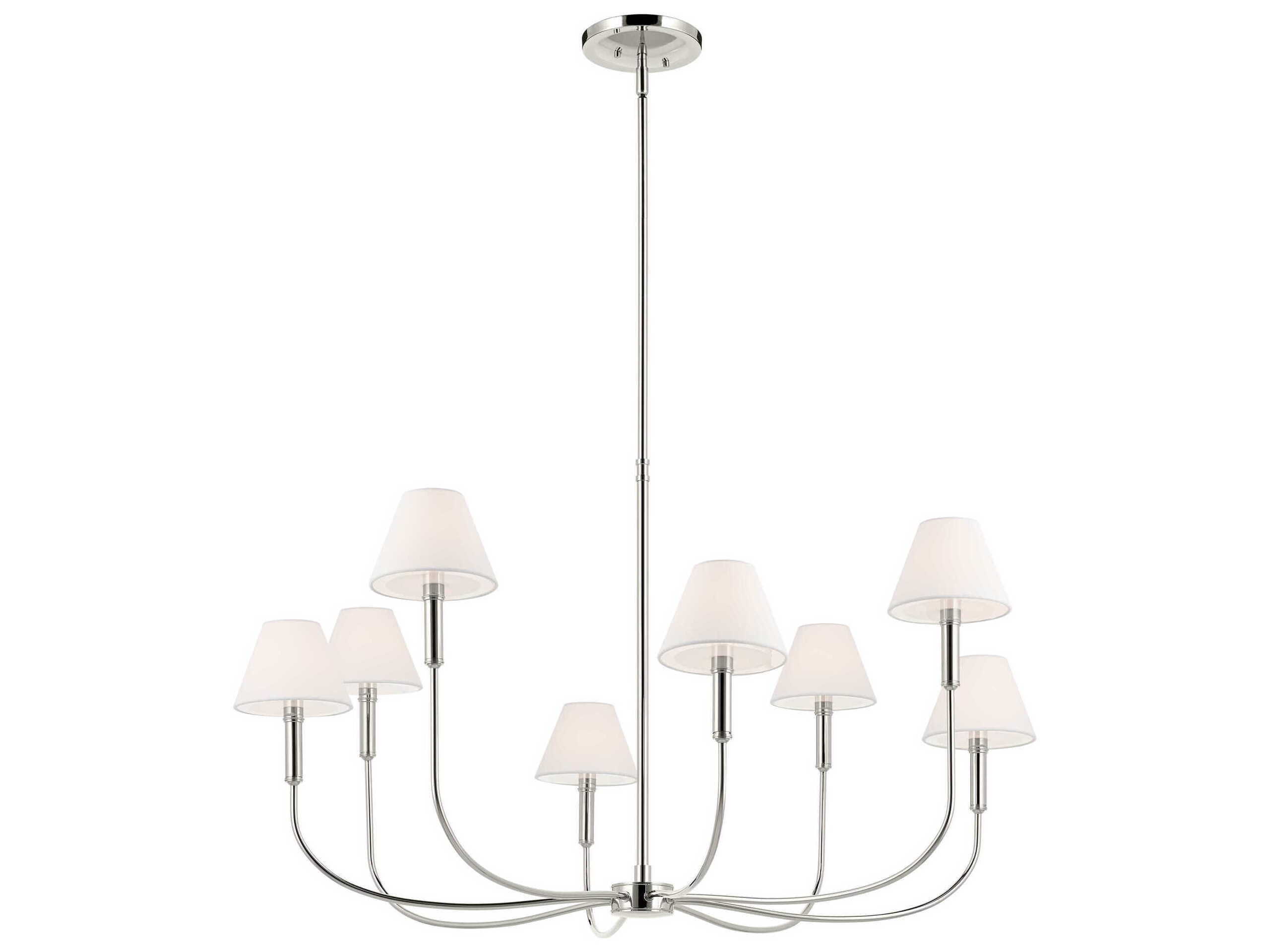 Kichler Eadie 8-Light Polished Nickel Candelabra Chandelier