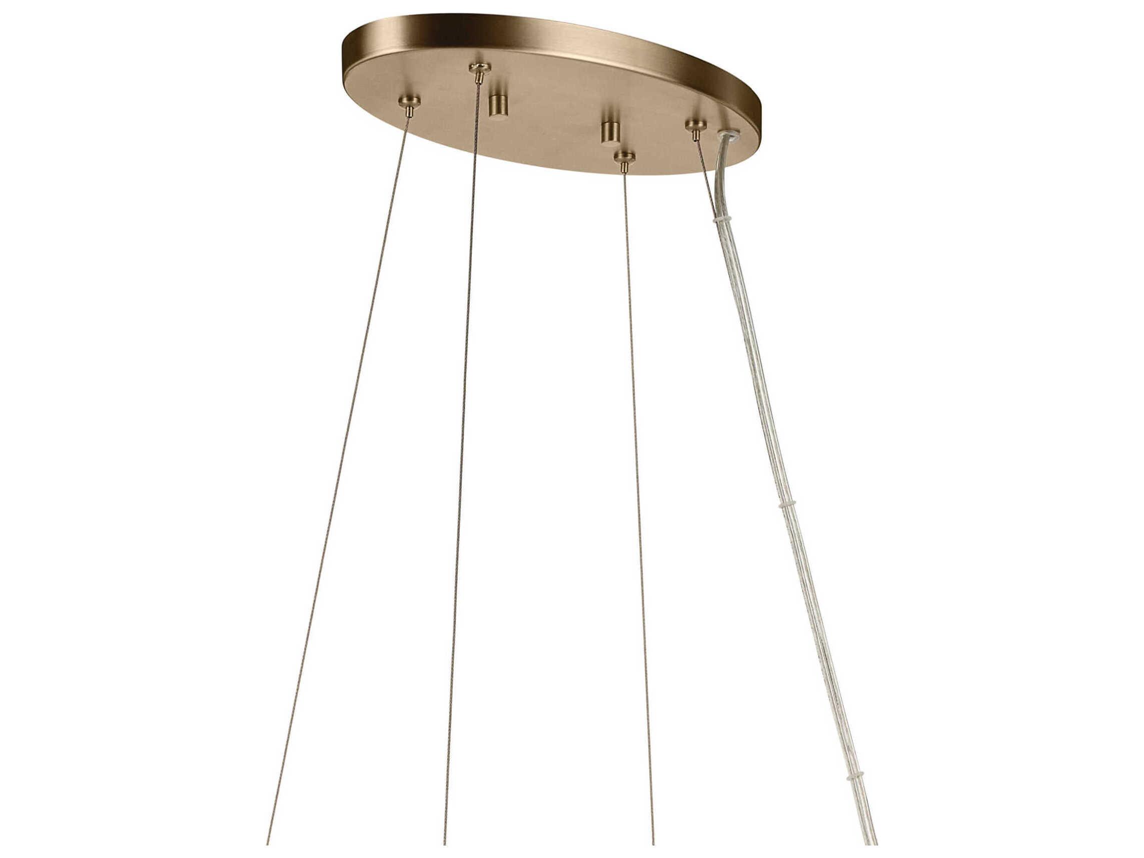 Kichler Harpin 8-Light Champagne Bronze Cylinder Island Pendant