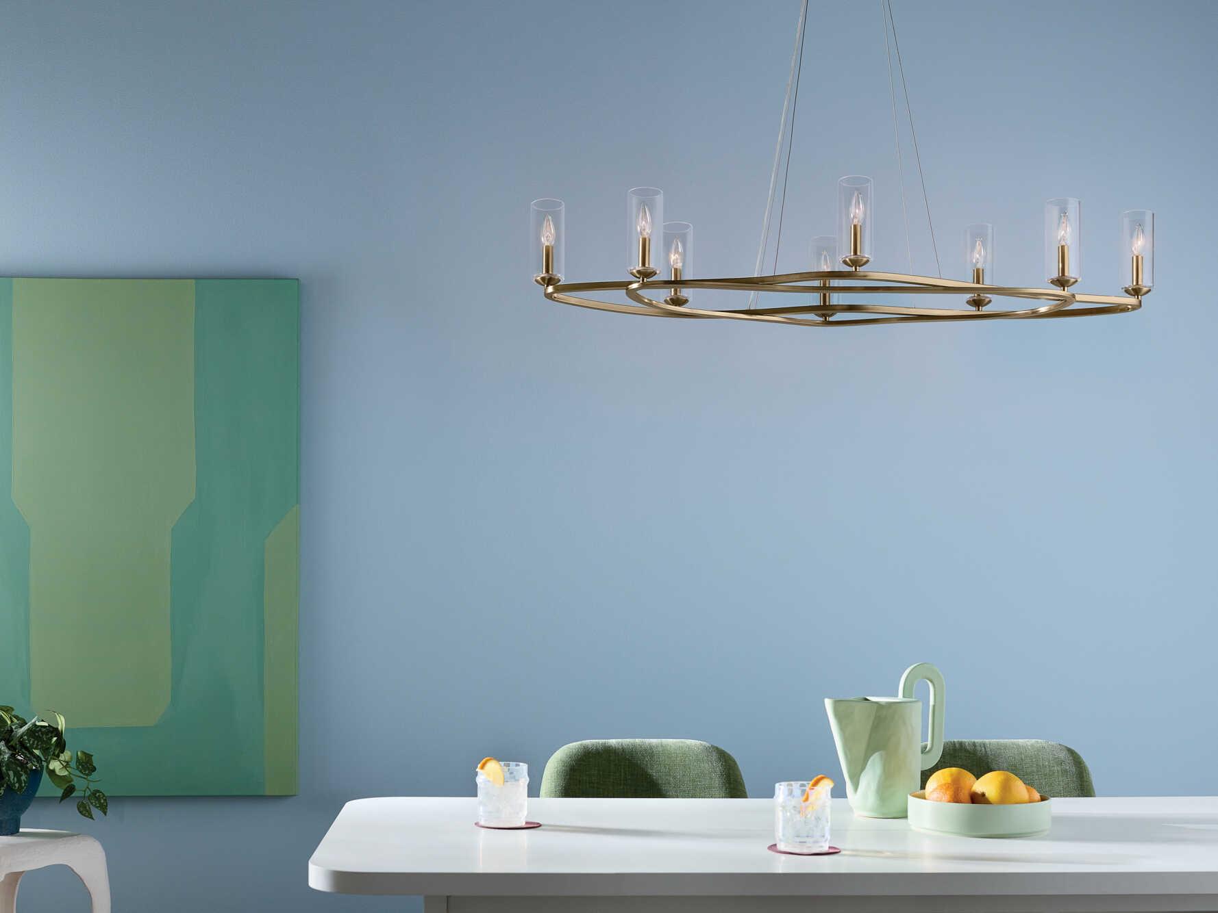 Kichler Harpin 8-Light Champagne Bronze Cylinder Island Pendant