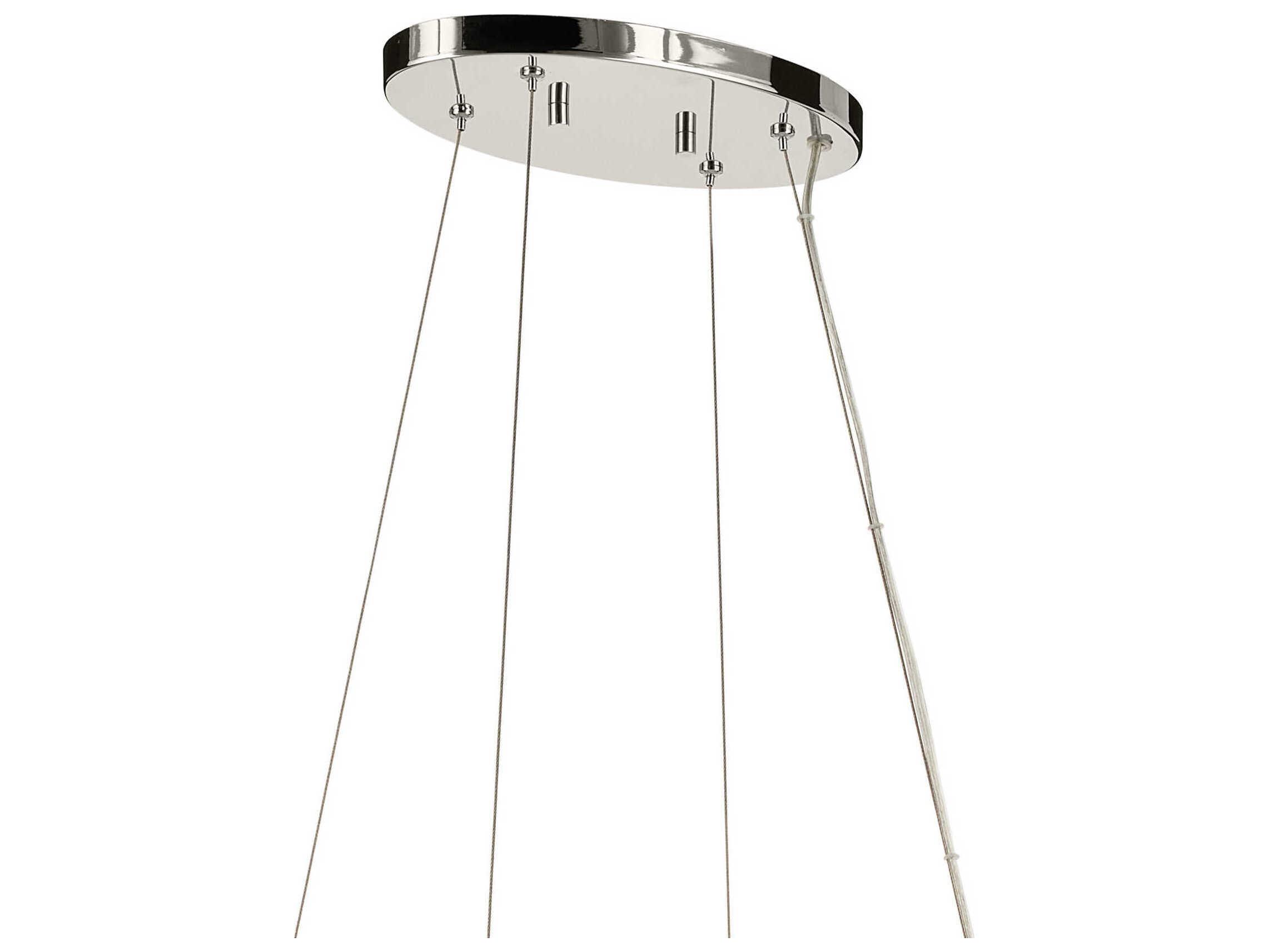 Kichler Harpin 8-Light Polished Nickel Cylinder Island Pendant