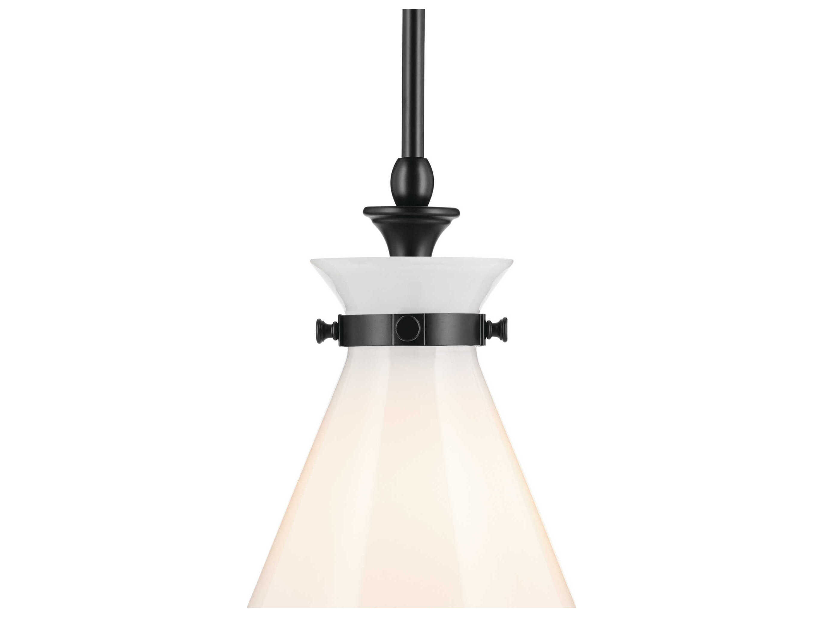 Kichler Laria 1-Light Black Mini Pendant