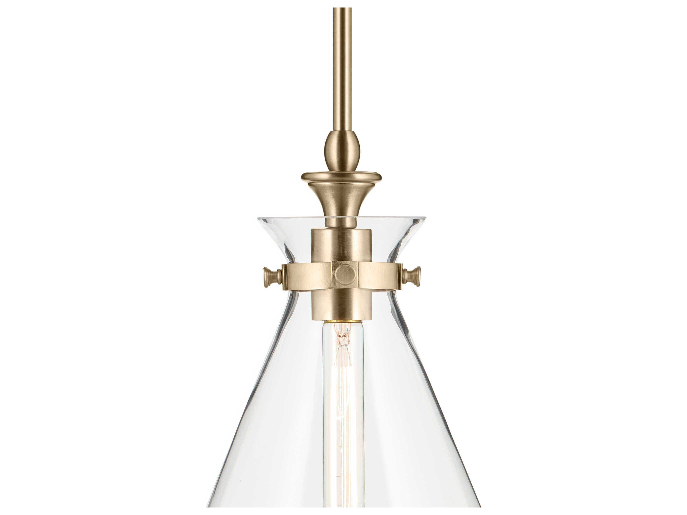 Kichler Laria 1-Light Champagne Bronze Mini Pendant