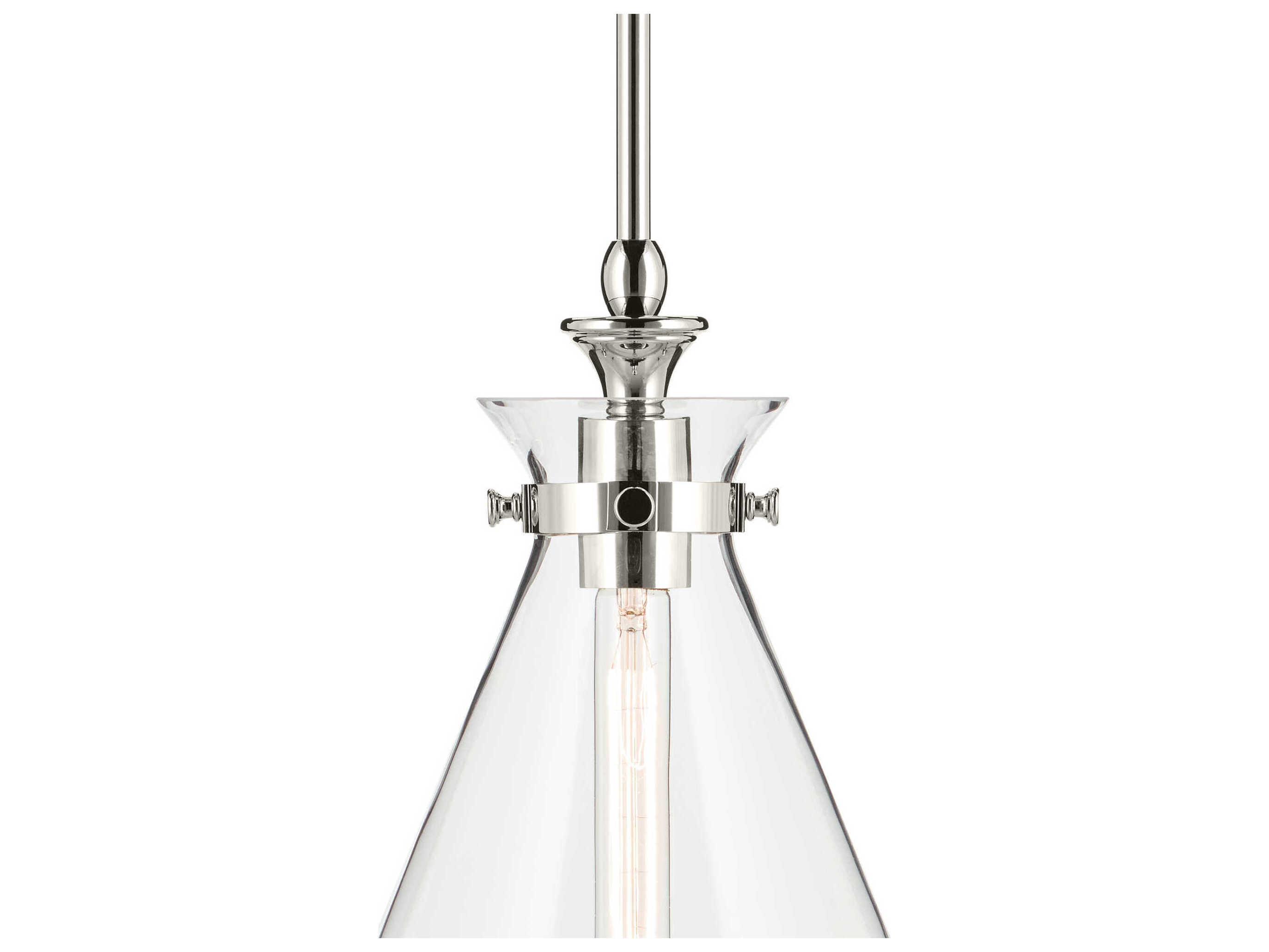 Kichler Laria 1-Light Polished Nickel Mini Pendant