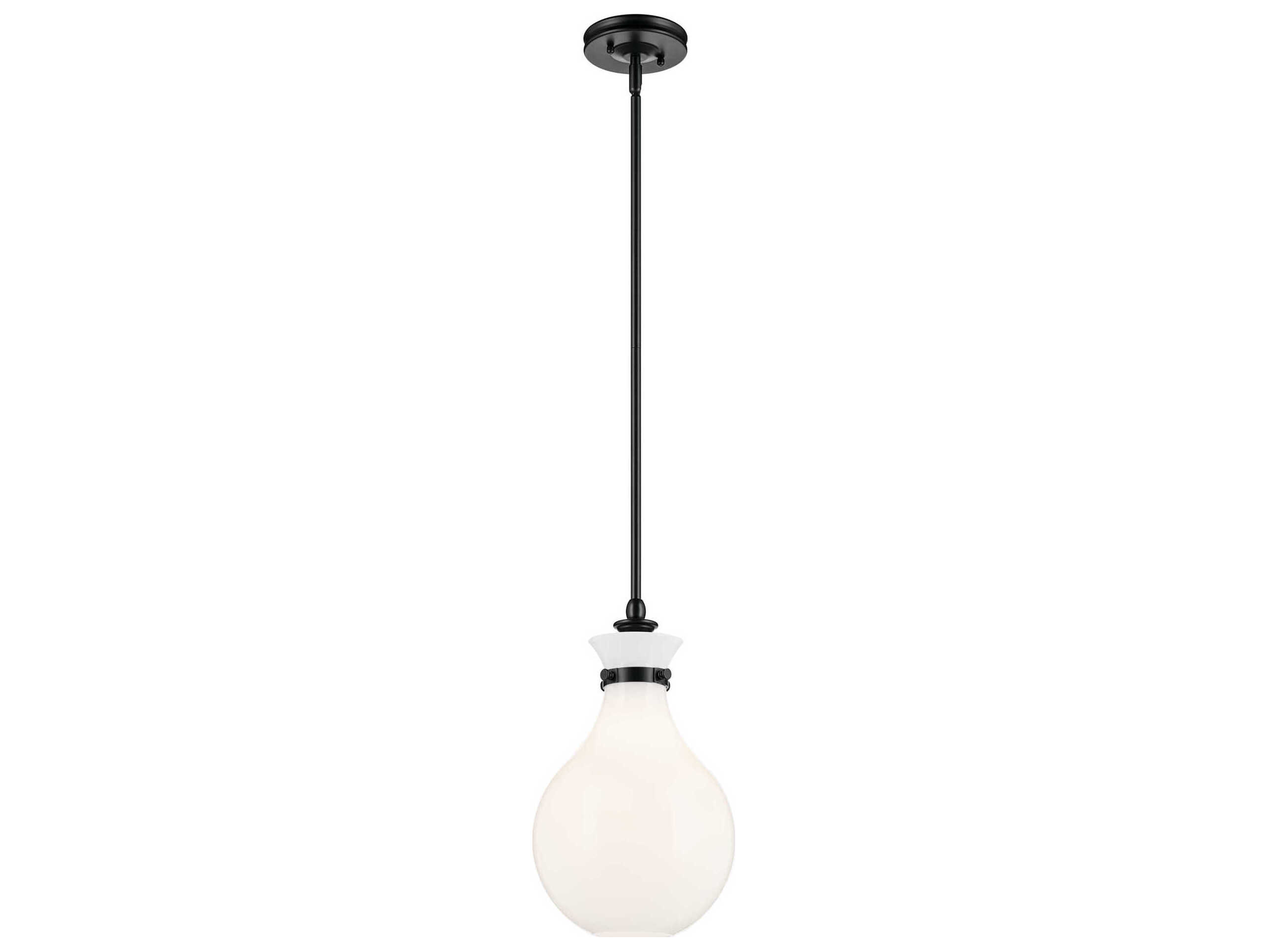 Kichler Laria 1-Light Black Mini Pendant