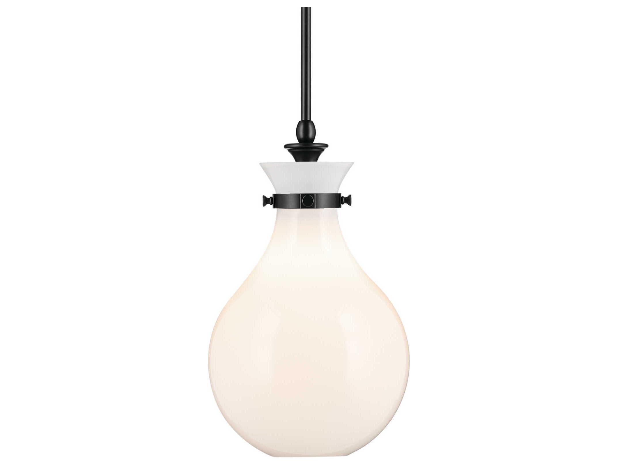Kichler Laria 1-Light Black Mini Pendant