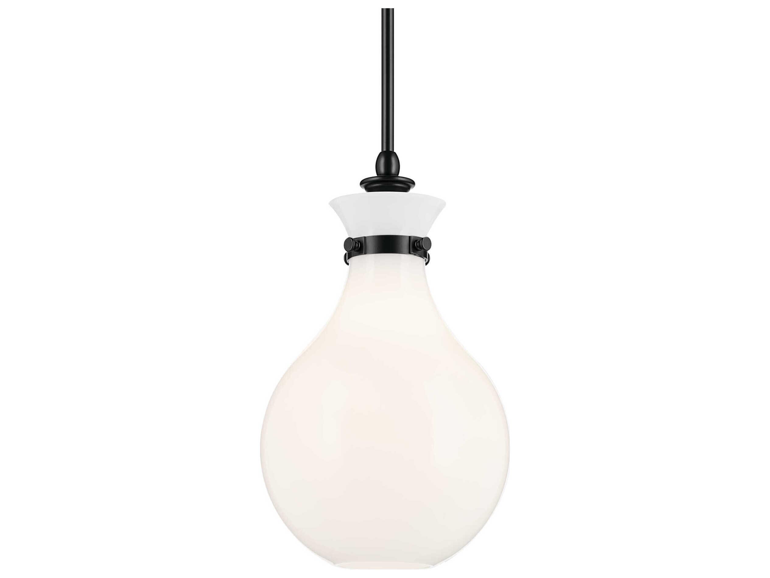 Kichler Laria 1-Light Black Mini Pendant