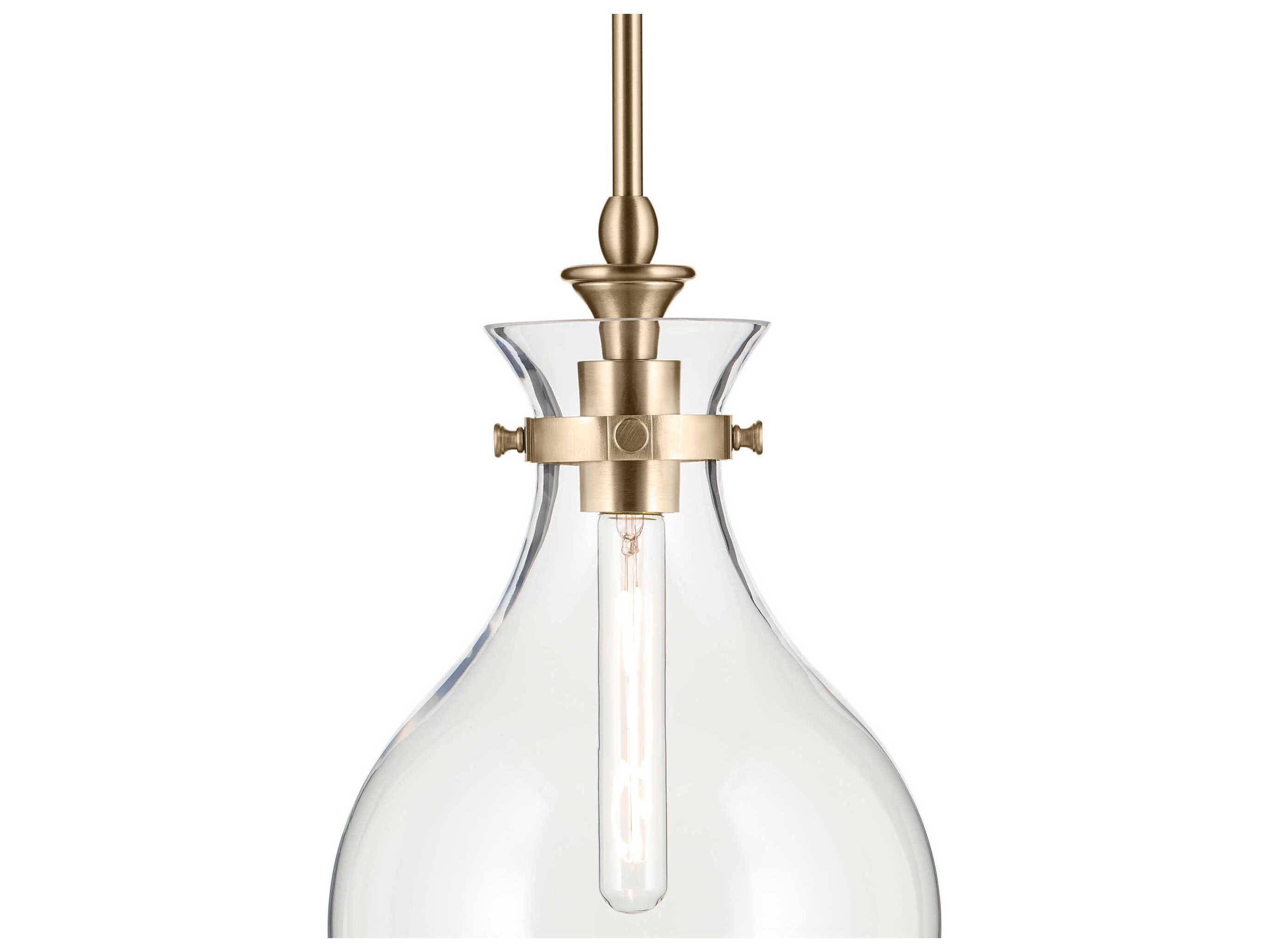Kichler Laria 1-Light Champagne Bronze Mini Pendant
