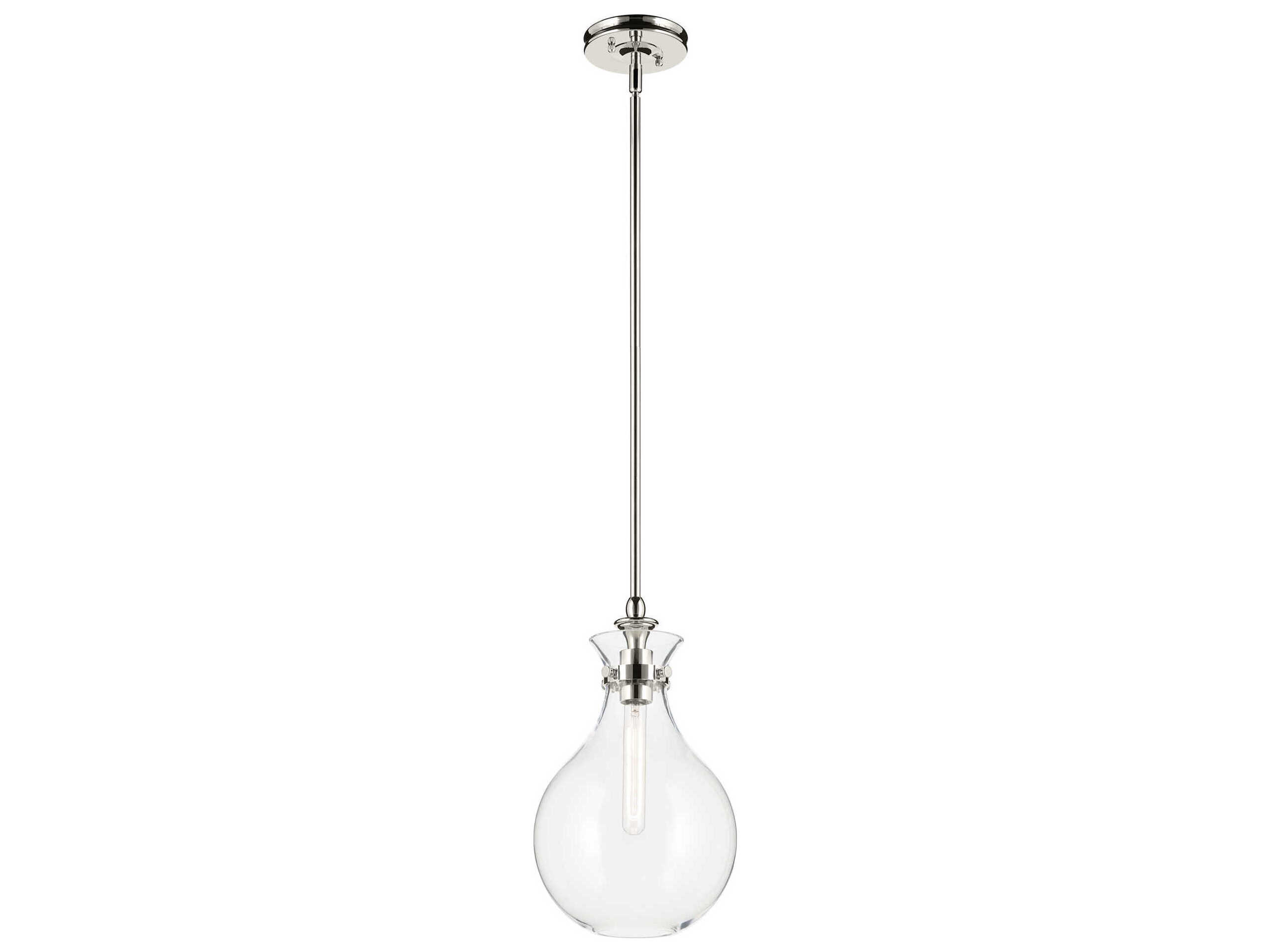 Kichler Laria 1-Light Polished Nickel Mini Pendant