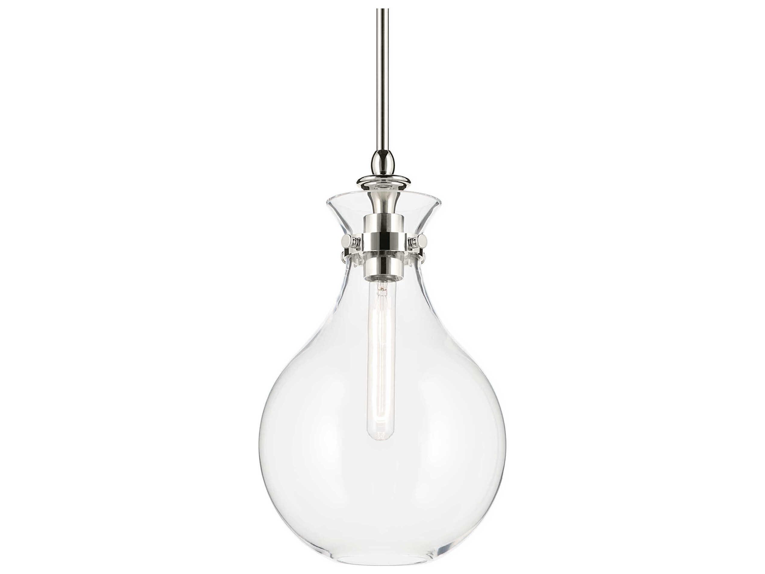 Kichler Laria 1-Light Polished Nickel Mini Pendant