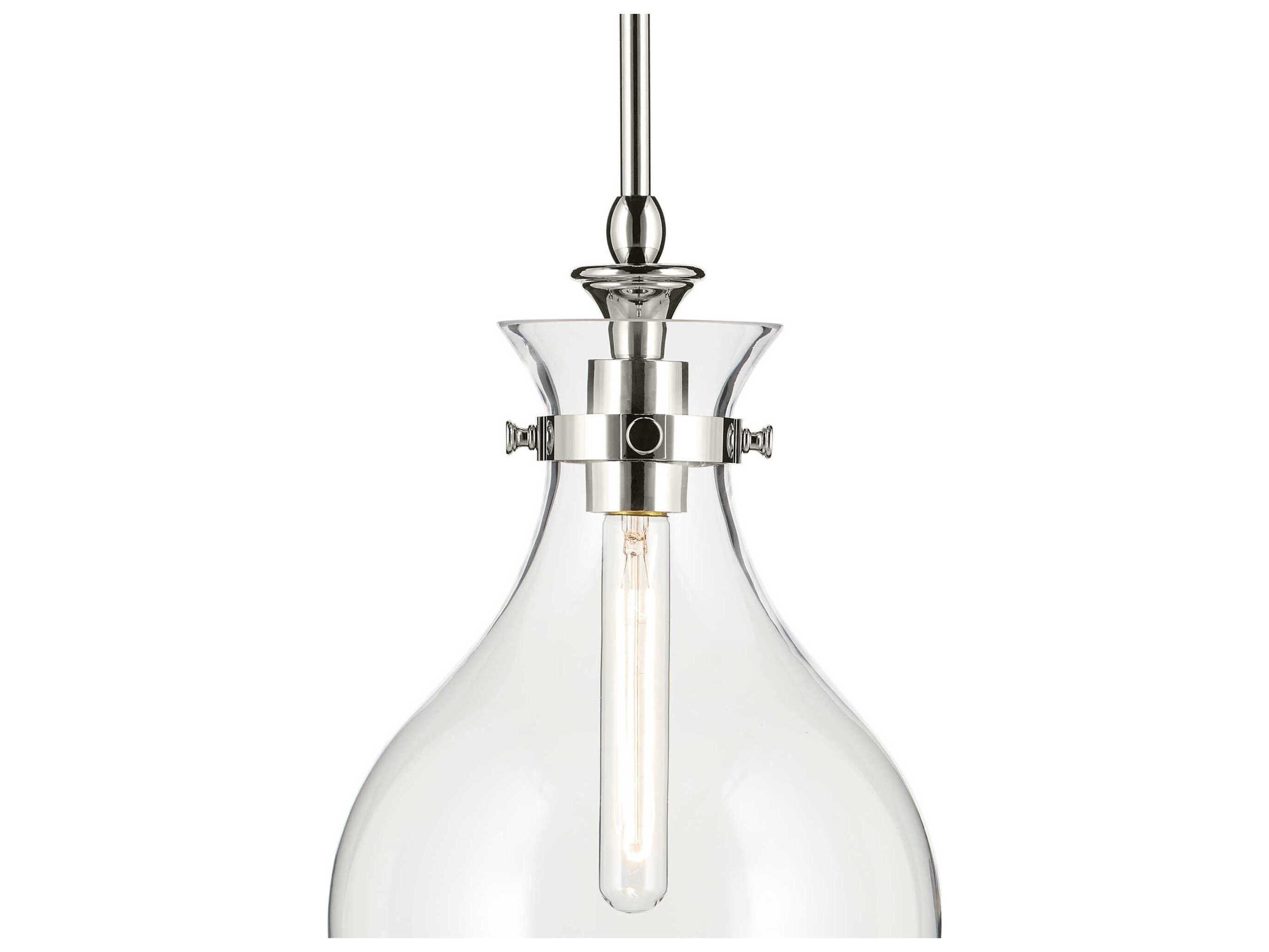 Kichler Laria 1-Light Polished Nickel Mini Pendant
