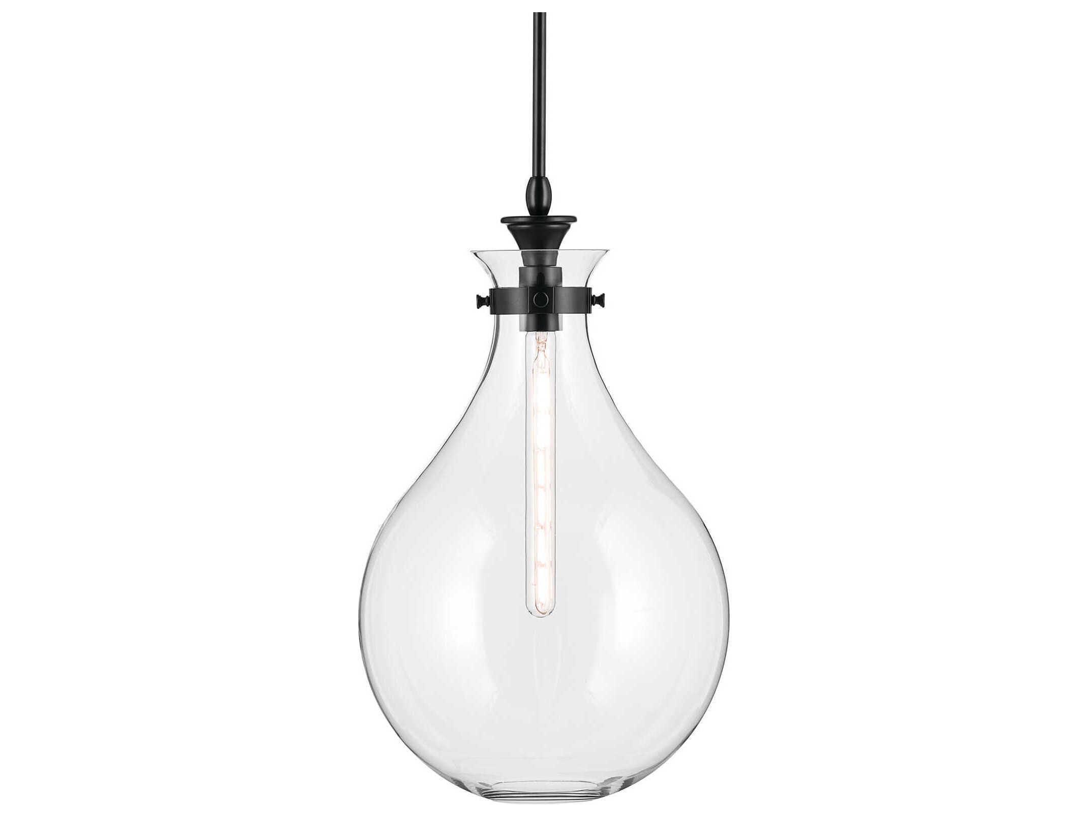 Kichler Laria 1-Light Black Pendant