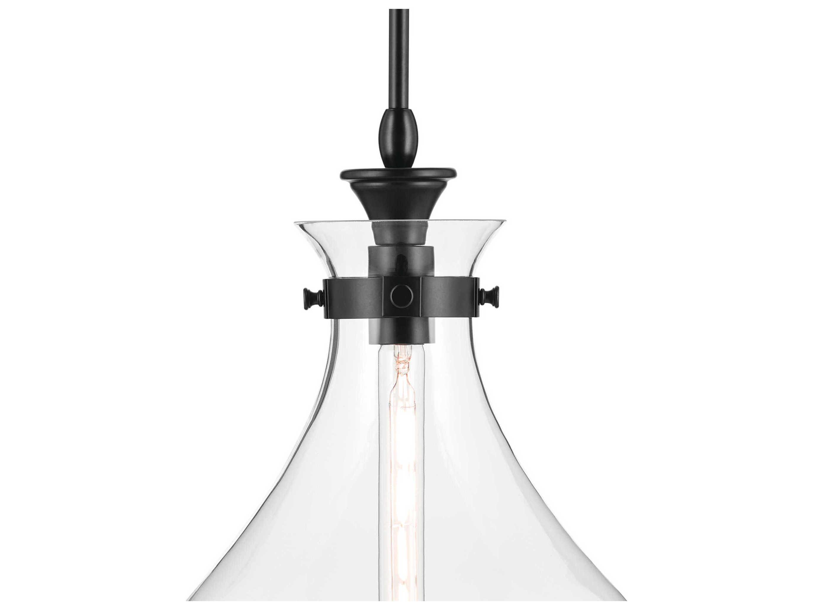 Kichler Laria 1-Light Black Pendant