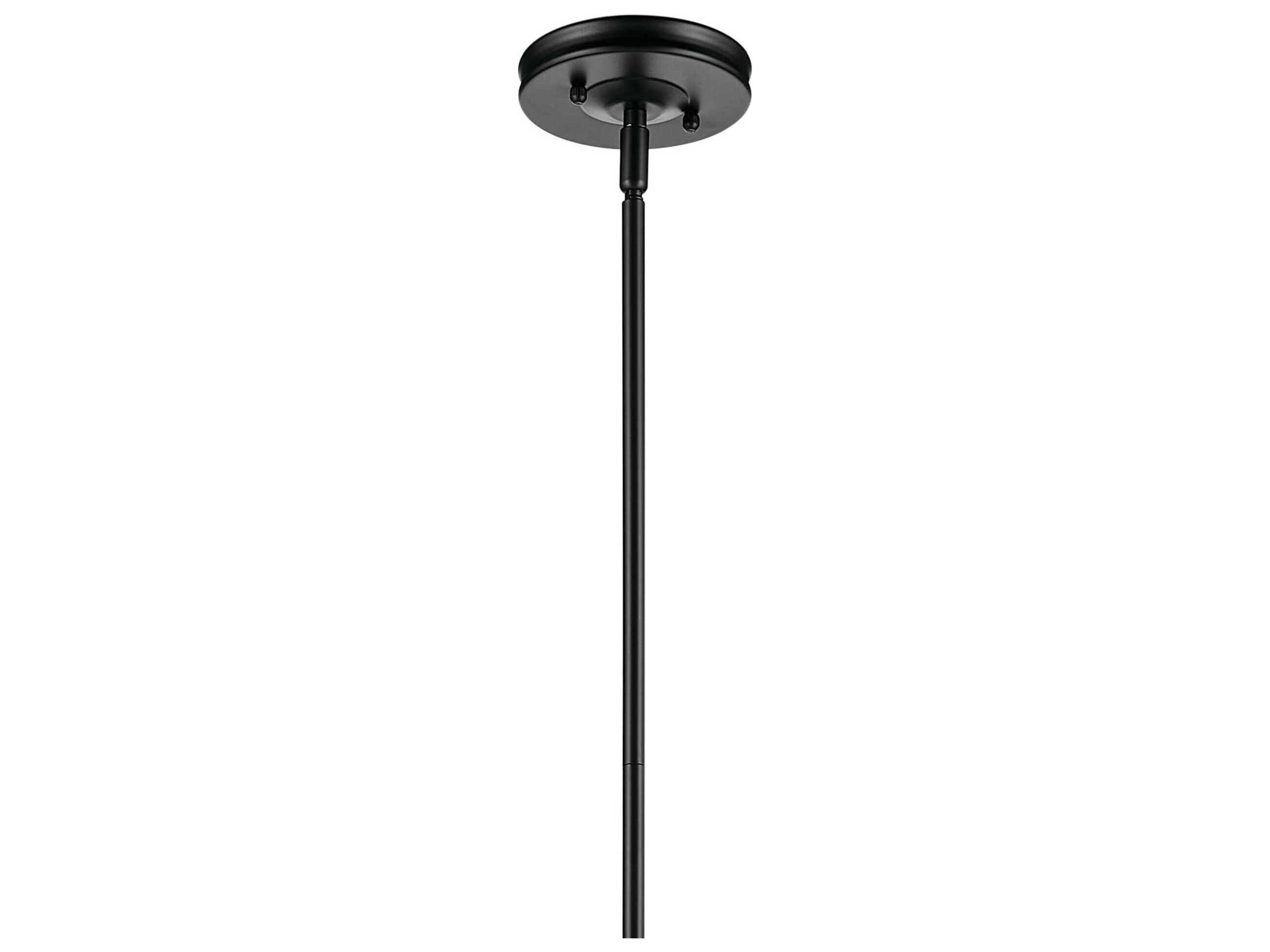 Kichler Laria 1-Light Black Globe Mini Pendant