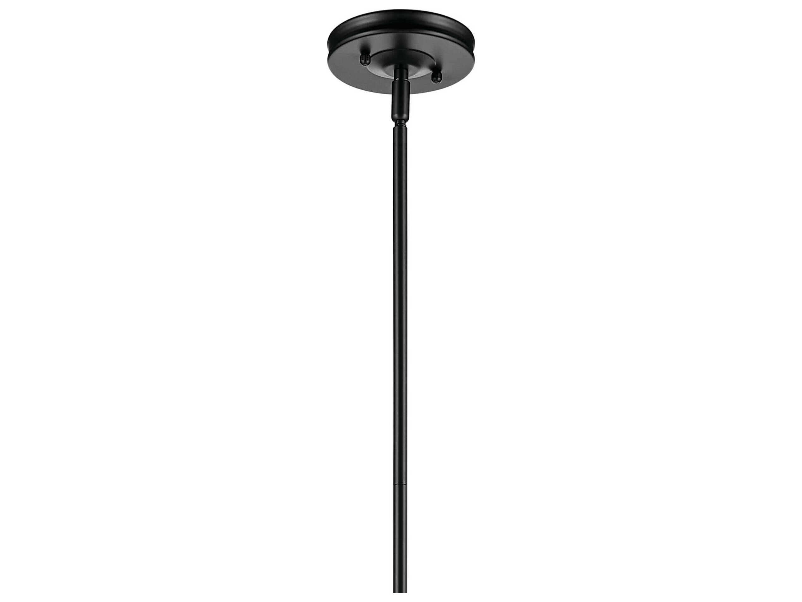 Kichler Laria 1-Light Black Globe Mini Pendant