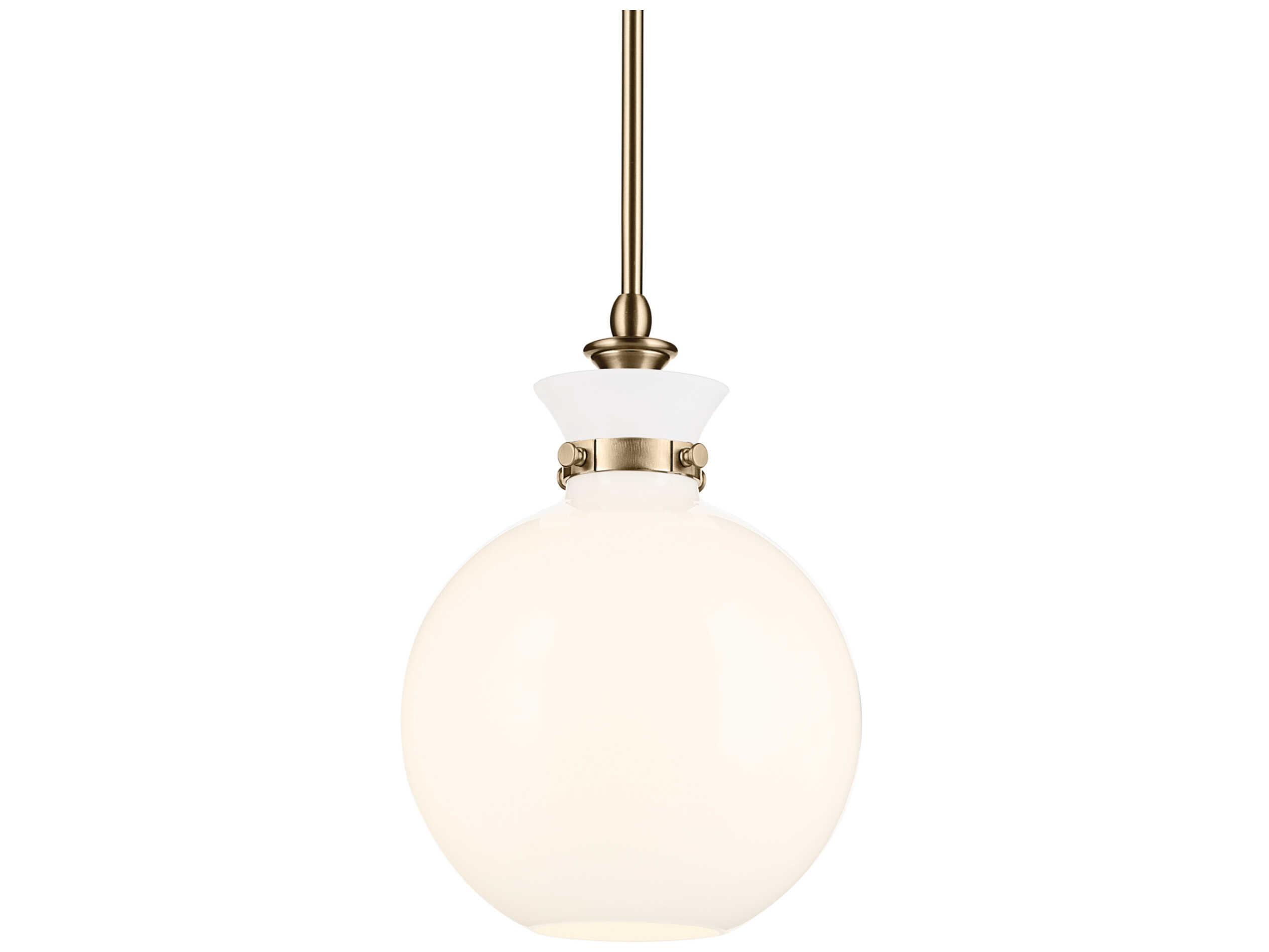 Kichler Laria 1-Light Champagne Bronze Globe Mini Pendant