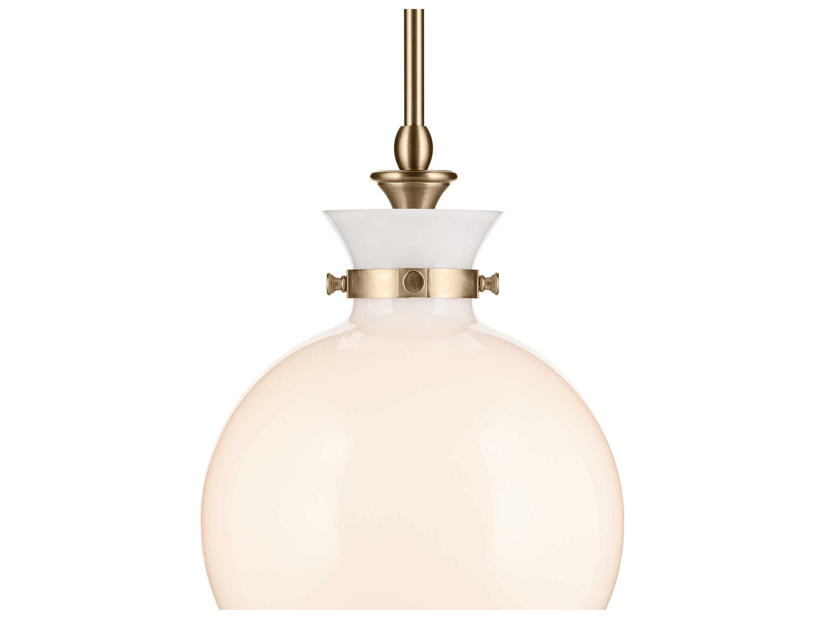 Kichler Laria 1-Light Champagne Bronze Globe Mini Pendant