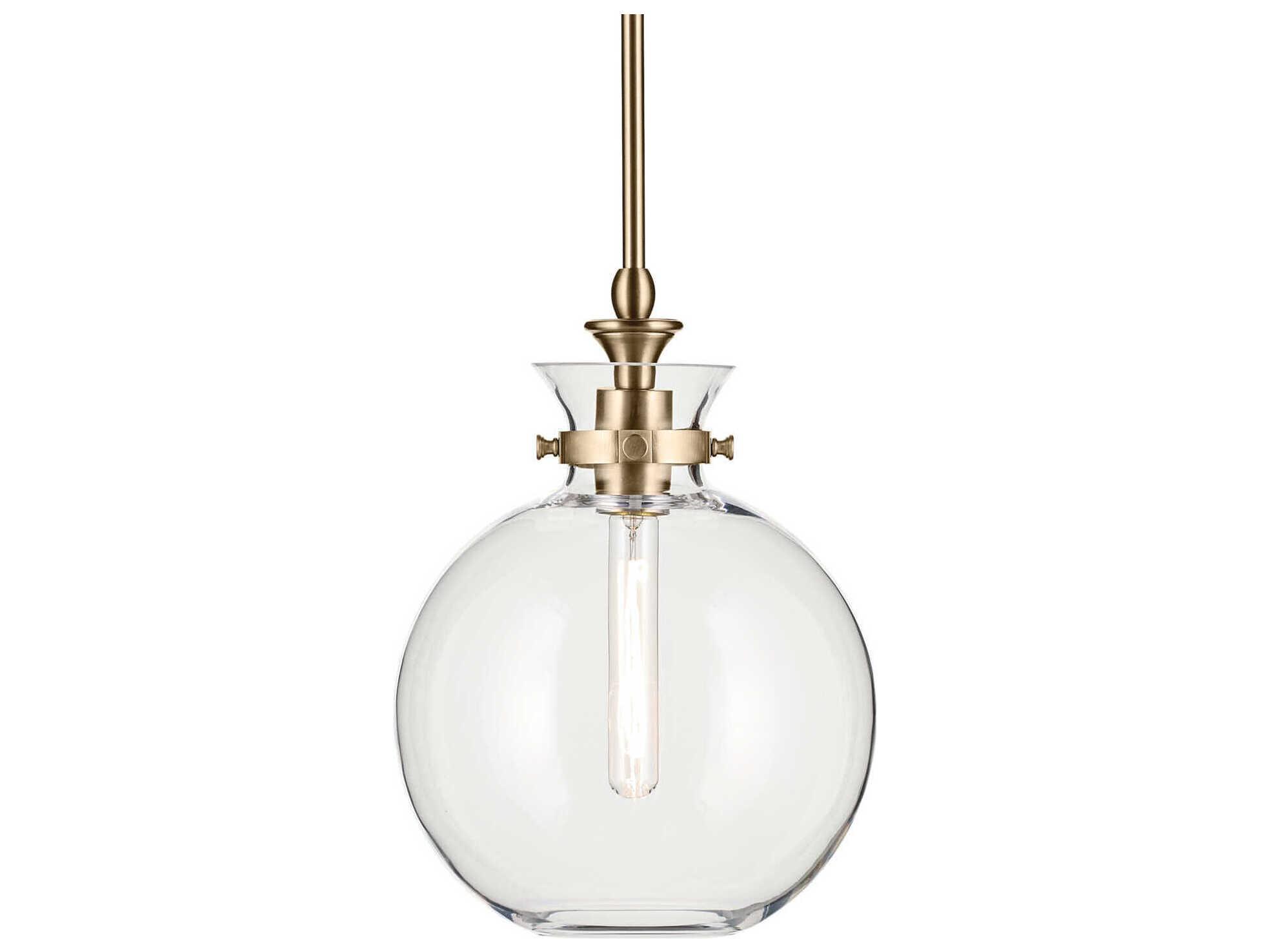 Kichler Laria 1-Light Champagne Bronze Globe Mini Pendant